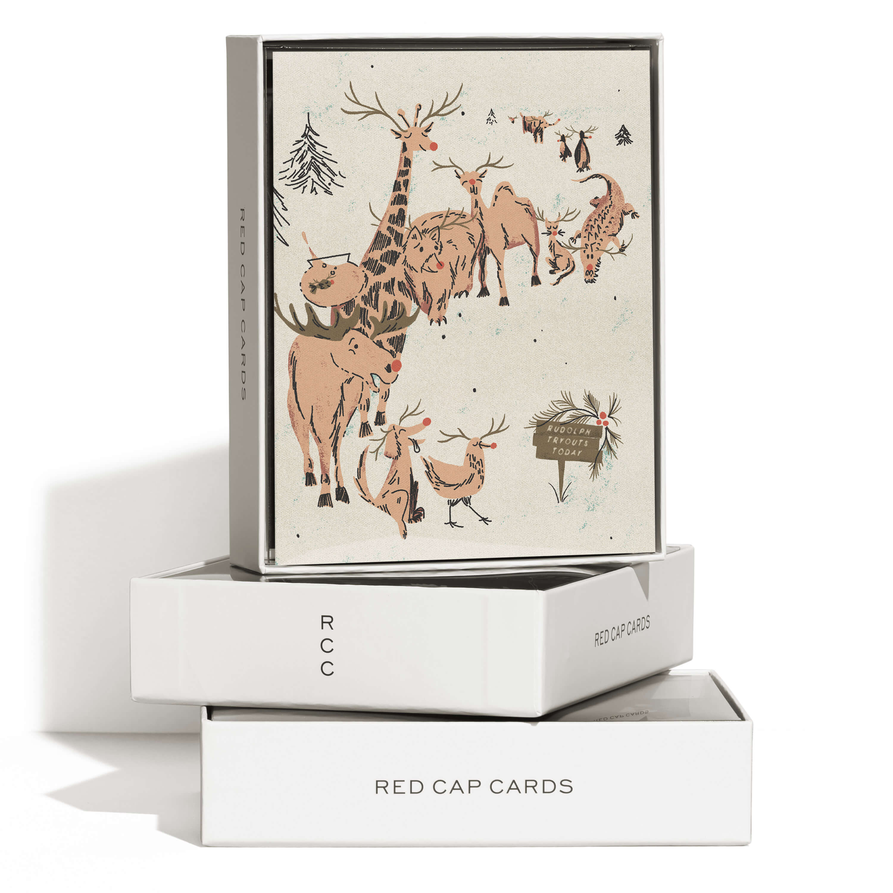 Rudolph Auditions greeting card