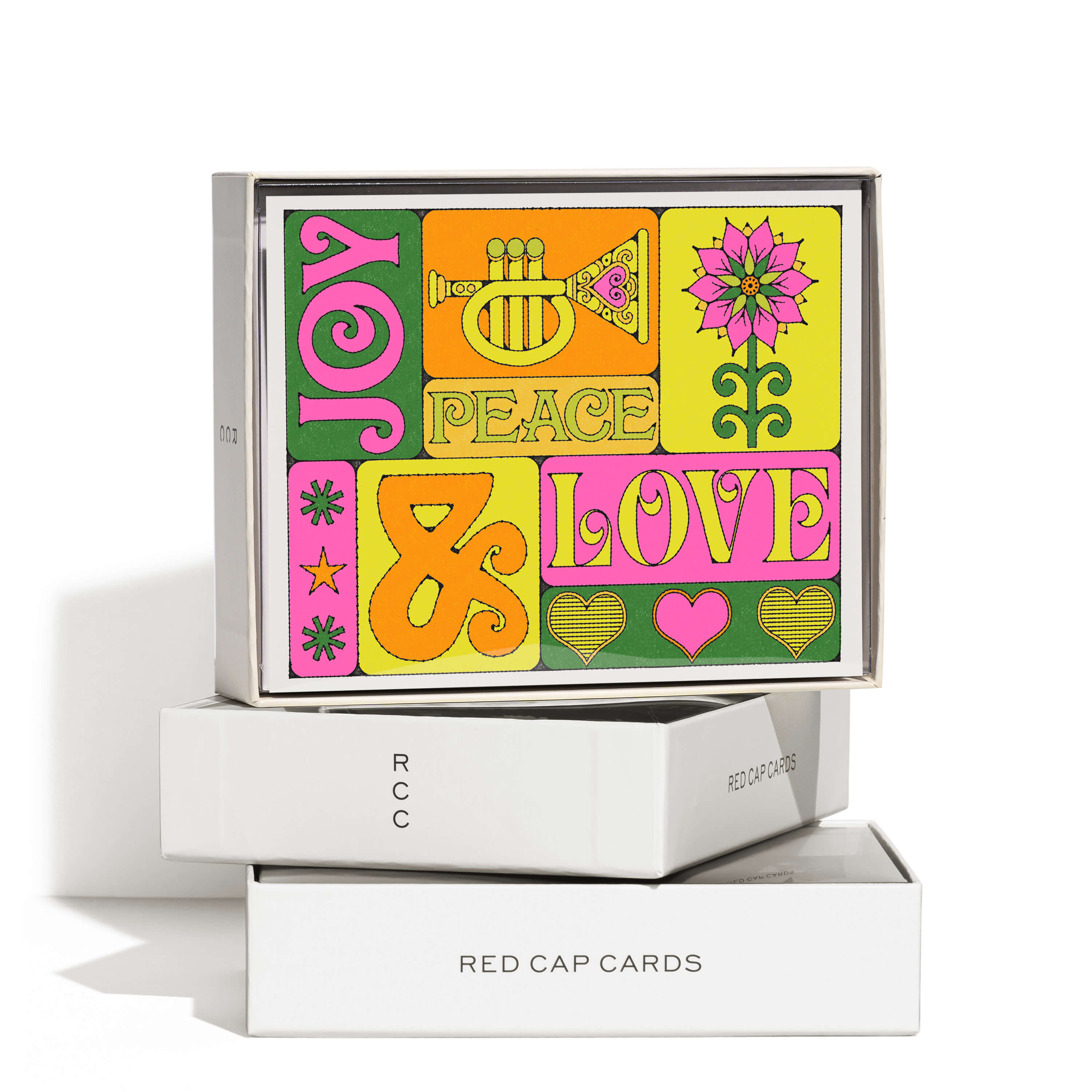 Peace, Love, Joy greeting card
