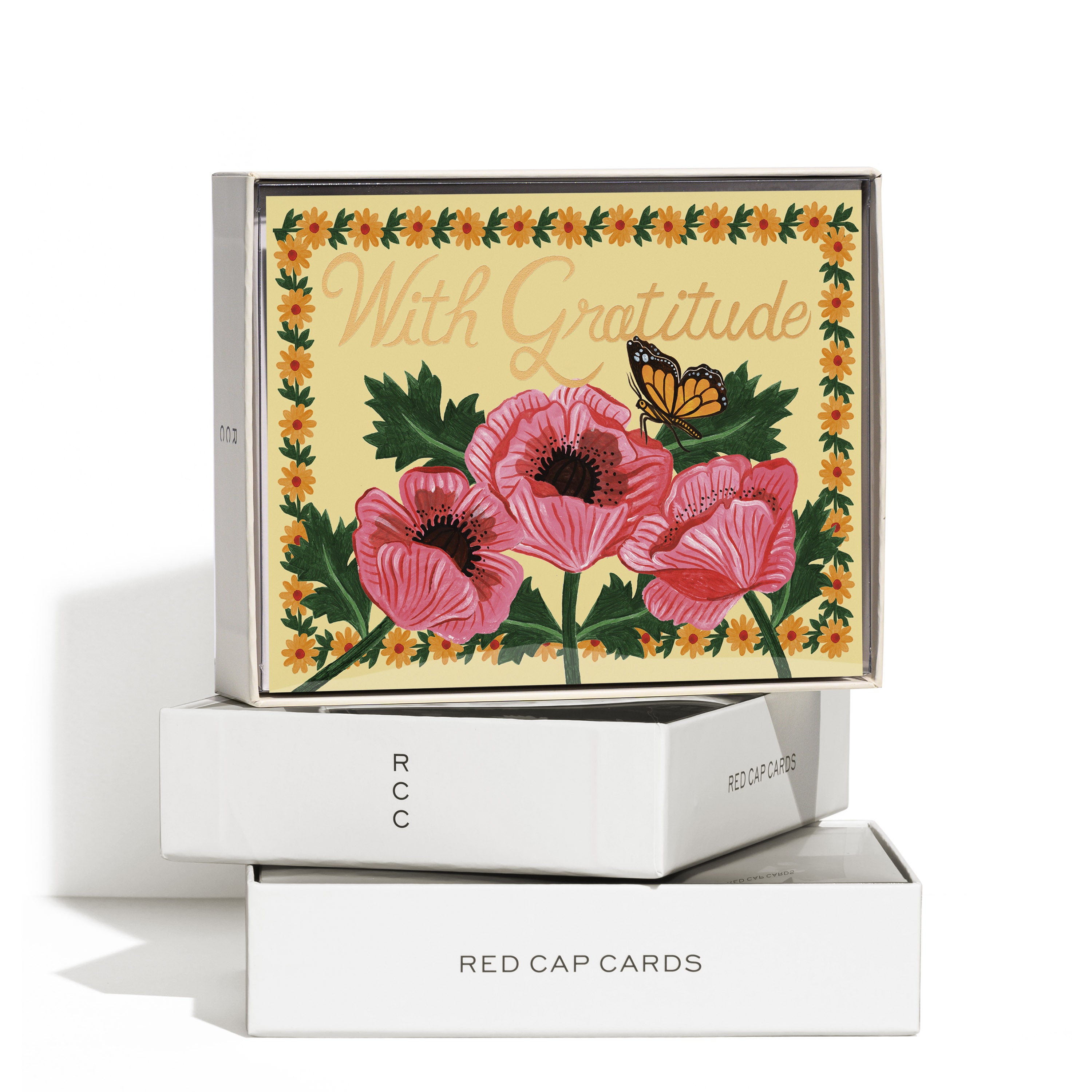 With Gratitude Poppies greeting card