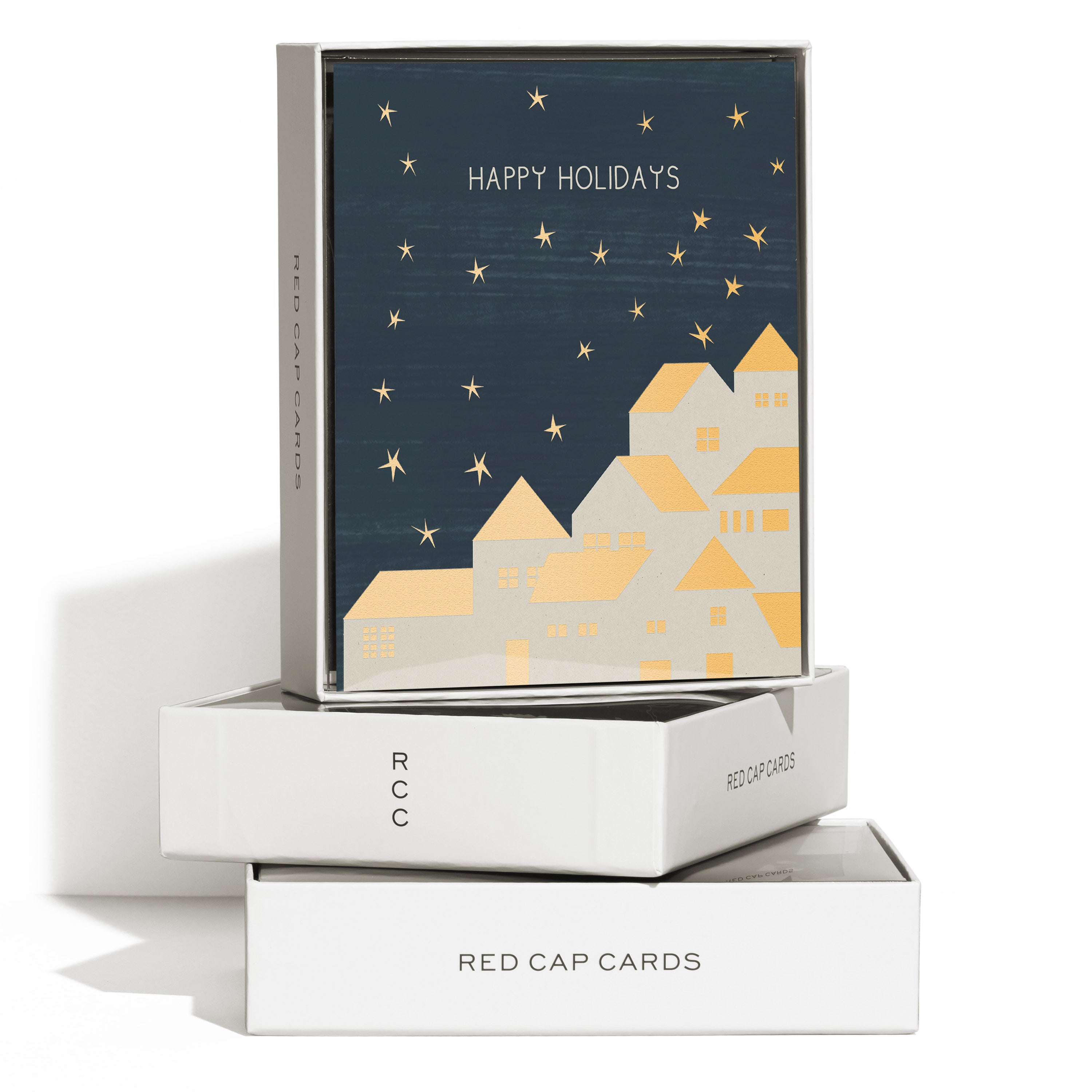 Gold Houses greeting card