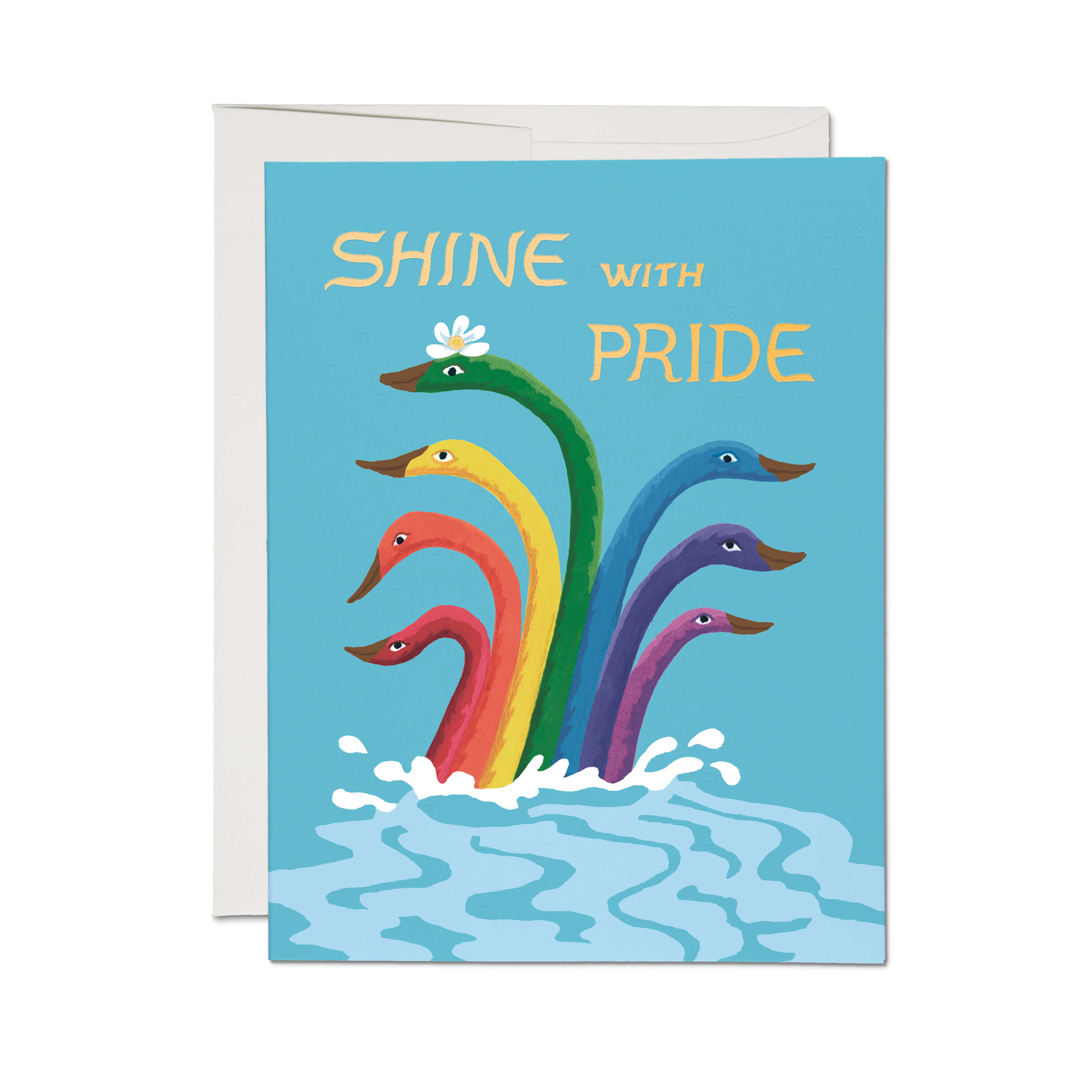 Shine with Pride greeting card Single