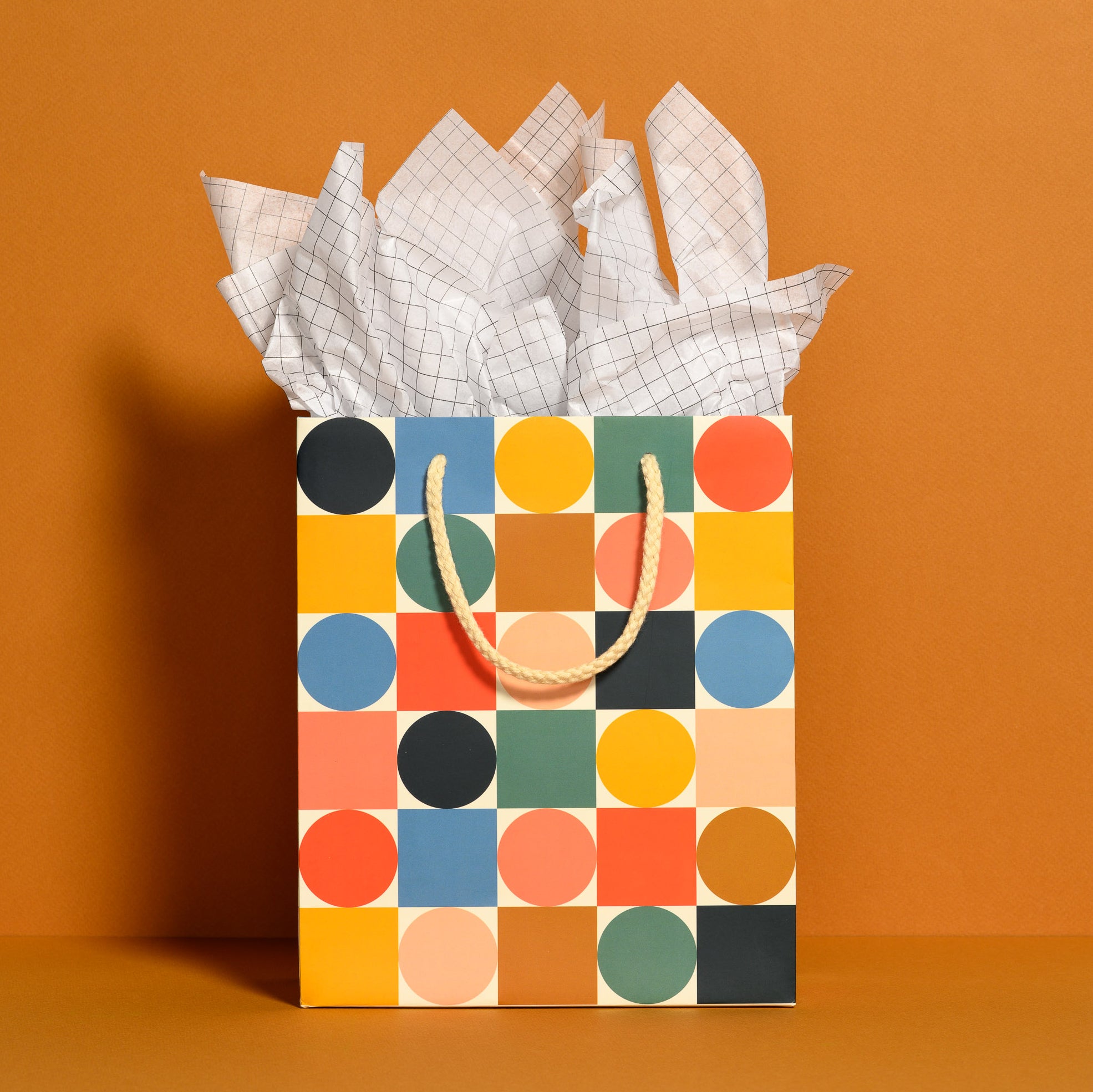 Grid tissue paper