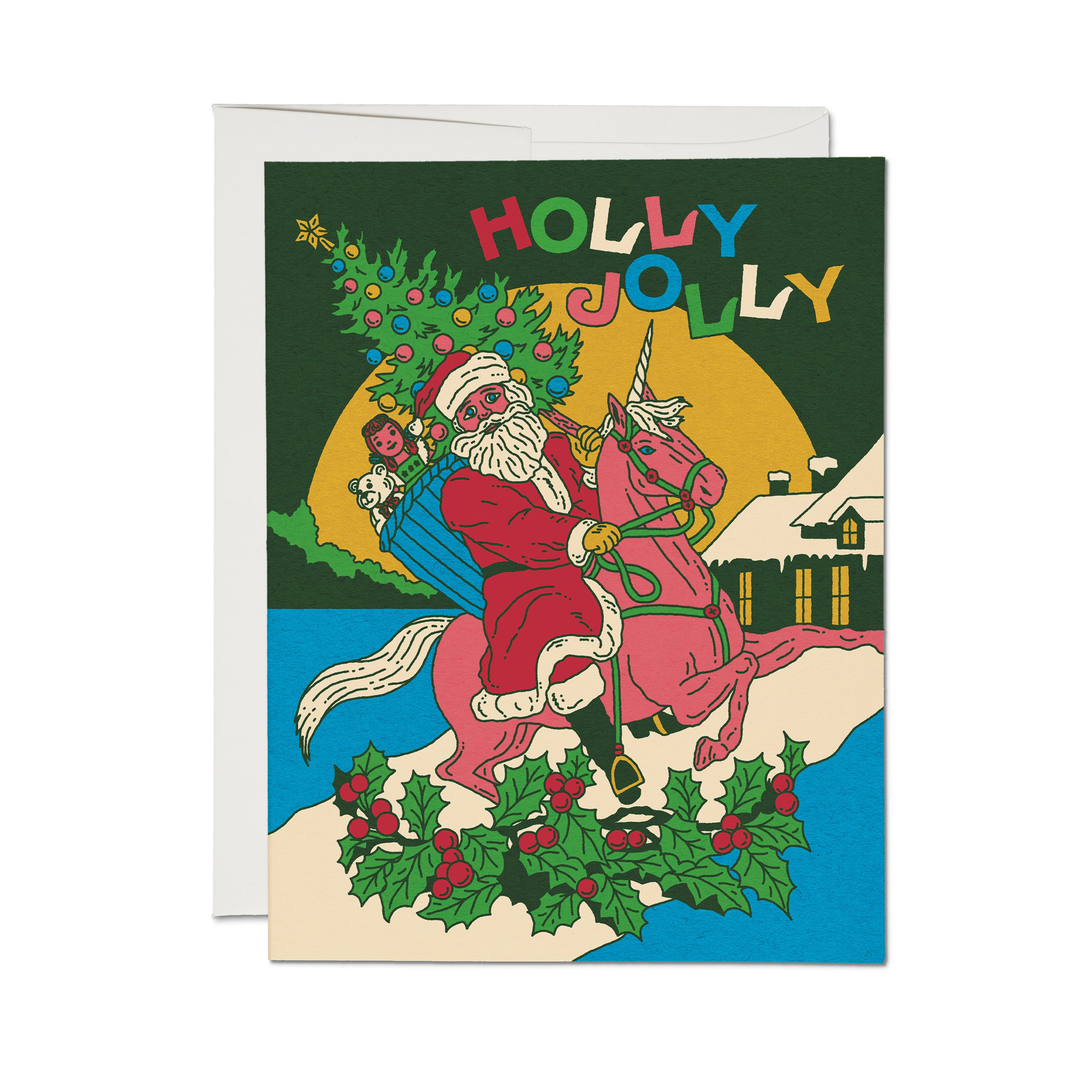 Santa's Magic greeting card Single