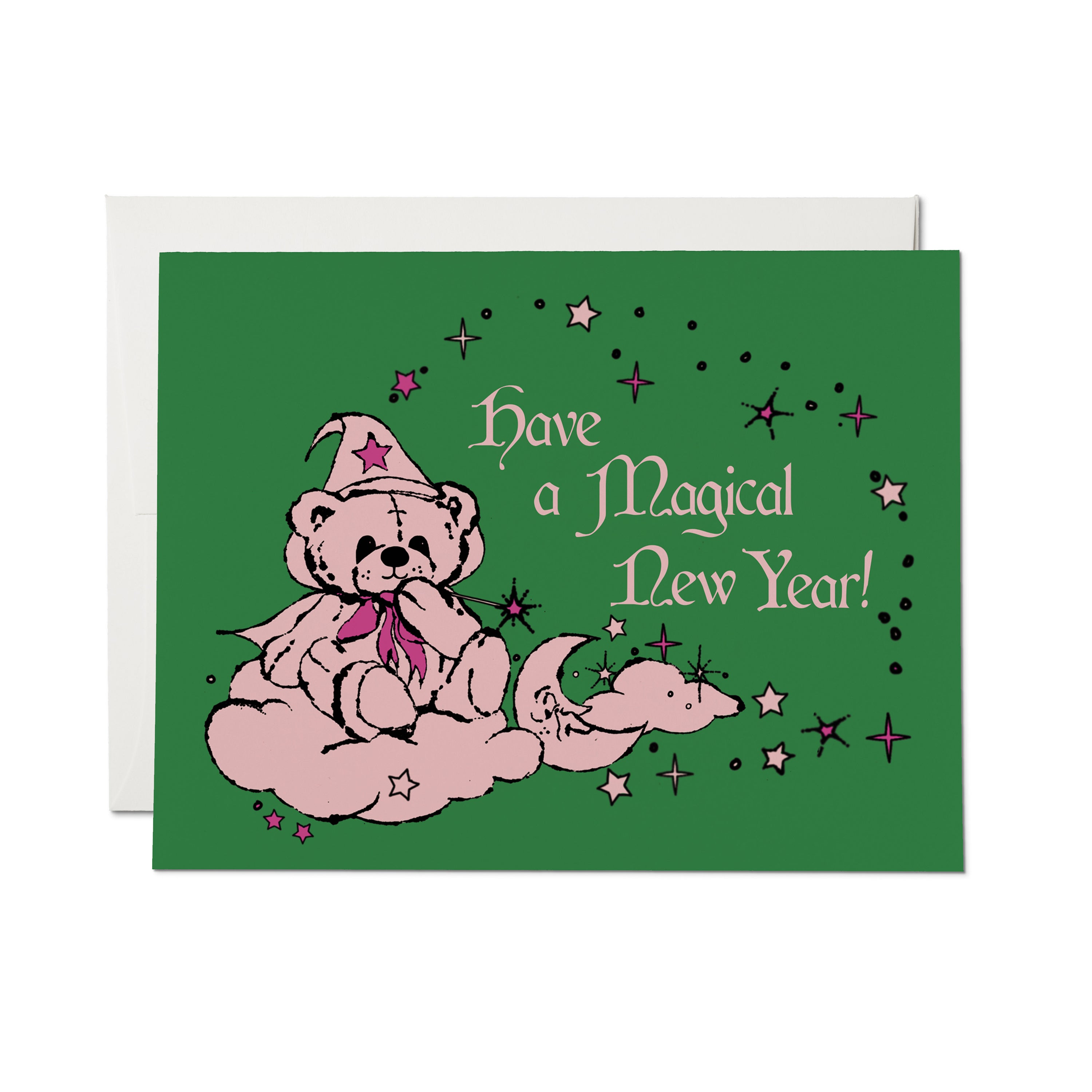 Beary New Year greeting card Single