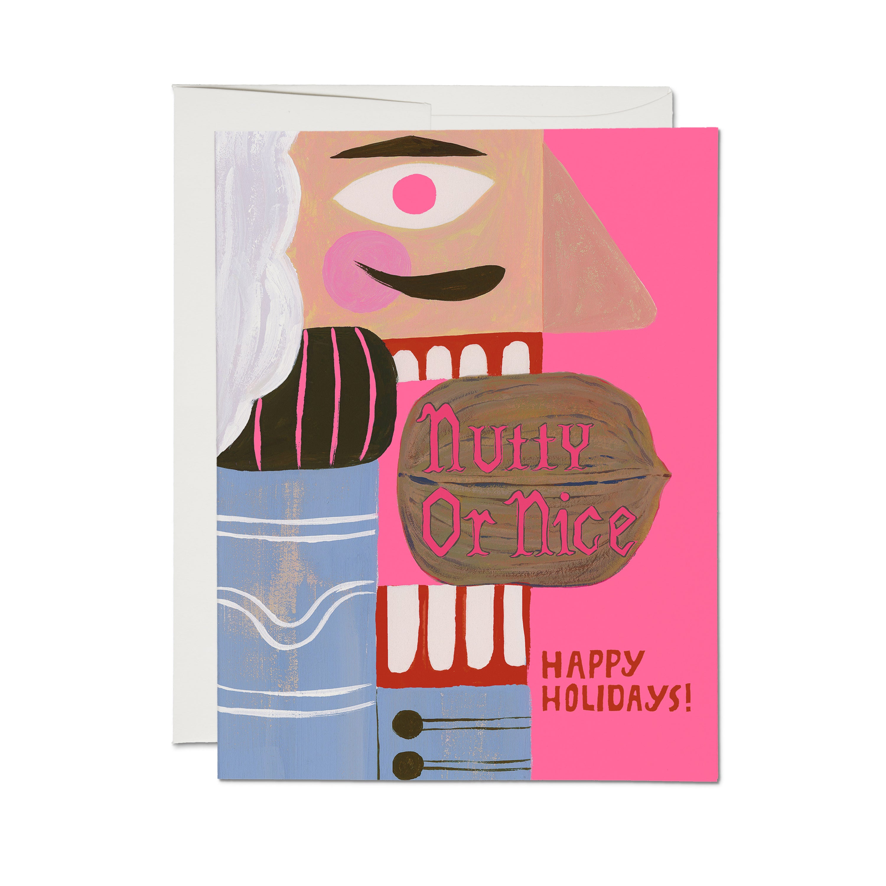 Nutty or Nice greeting card Single