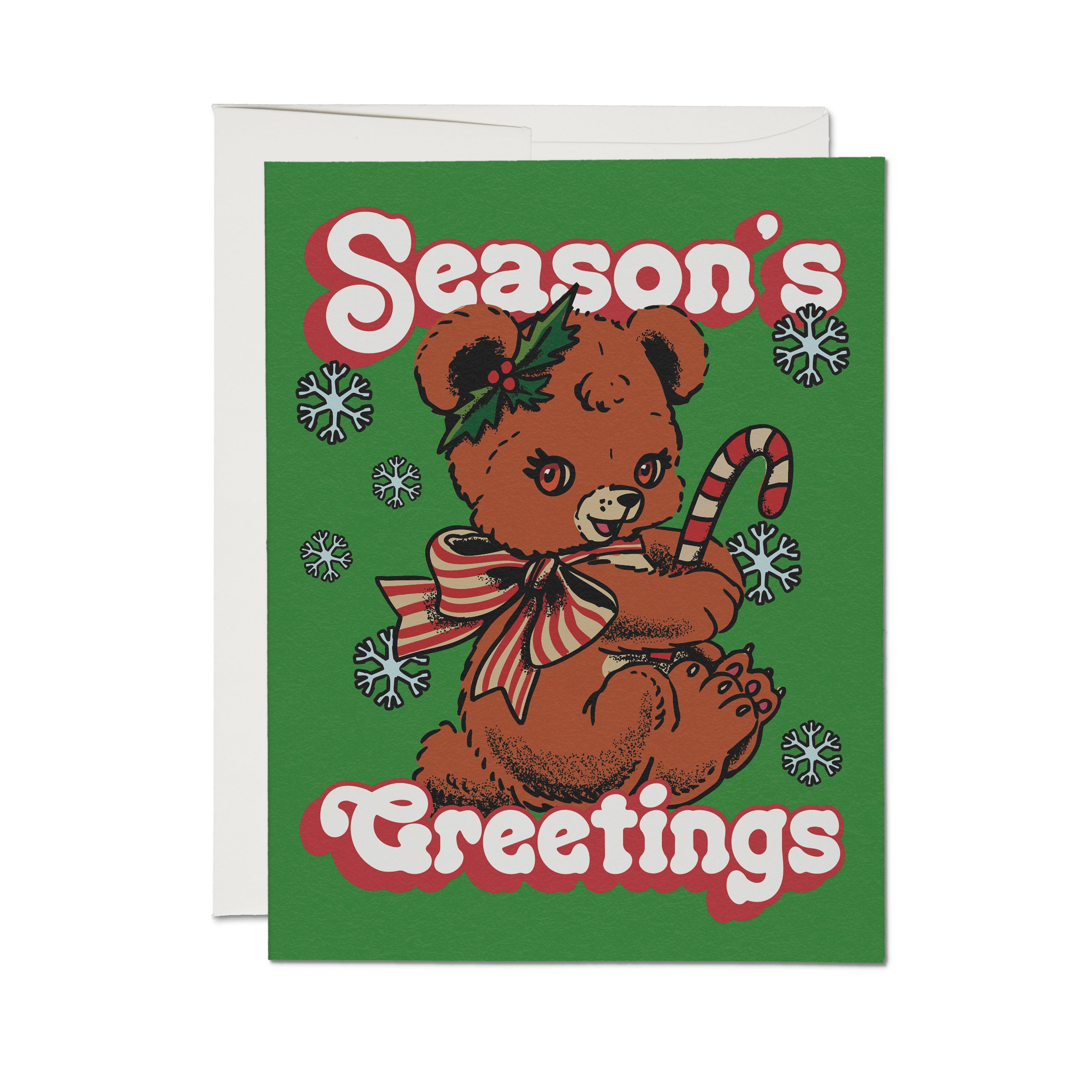 Christmas Teddy Bear greeting card Single
