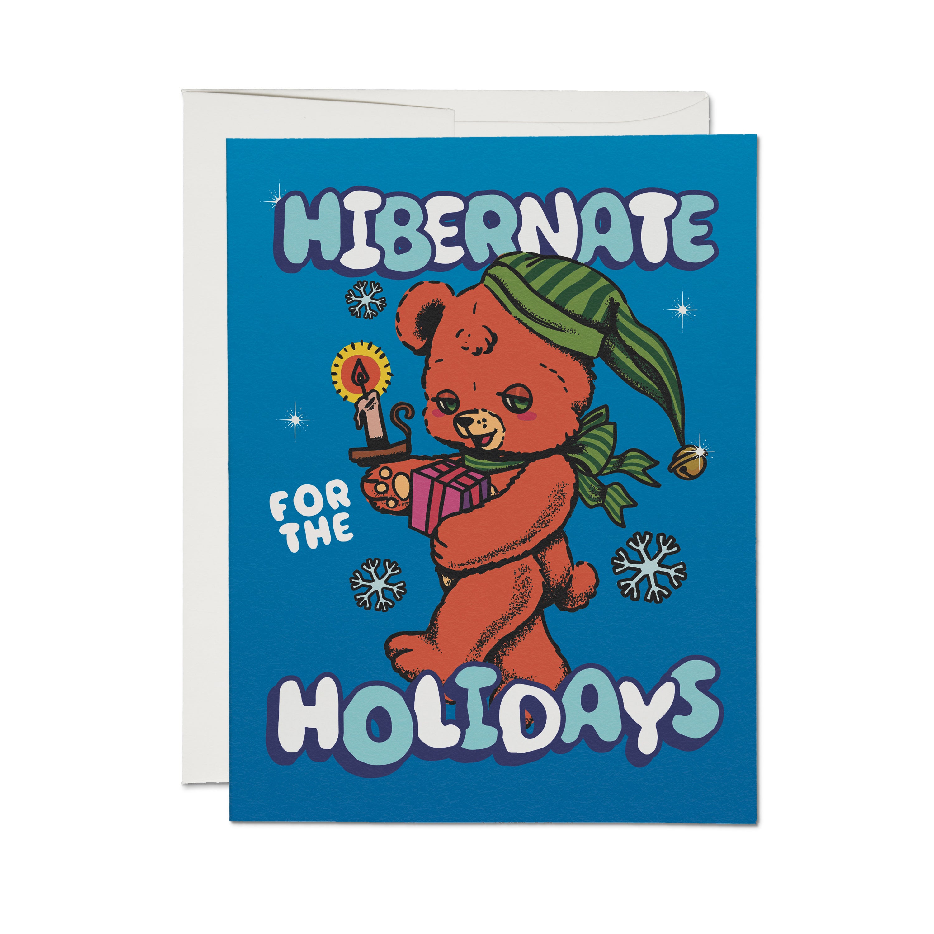 Sleepy Teddy Bear greeting card Single