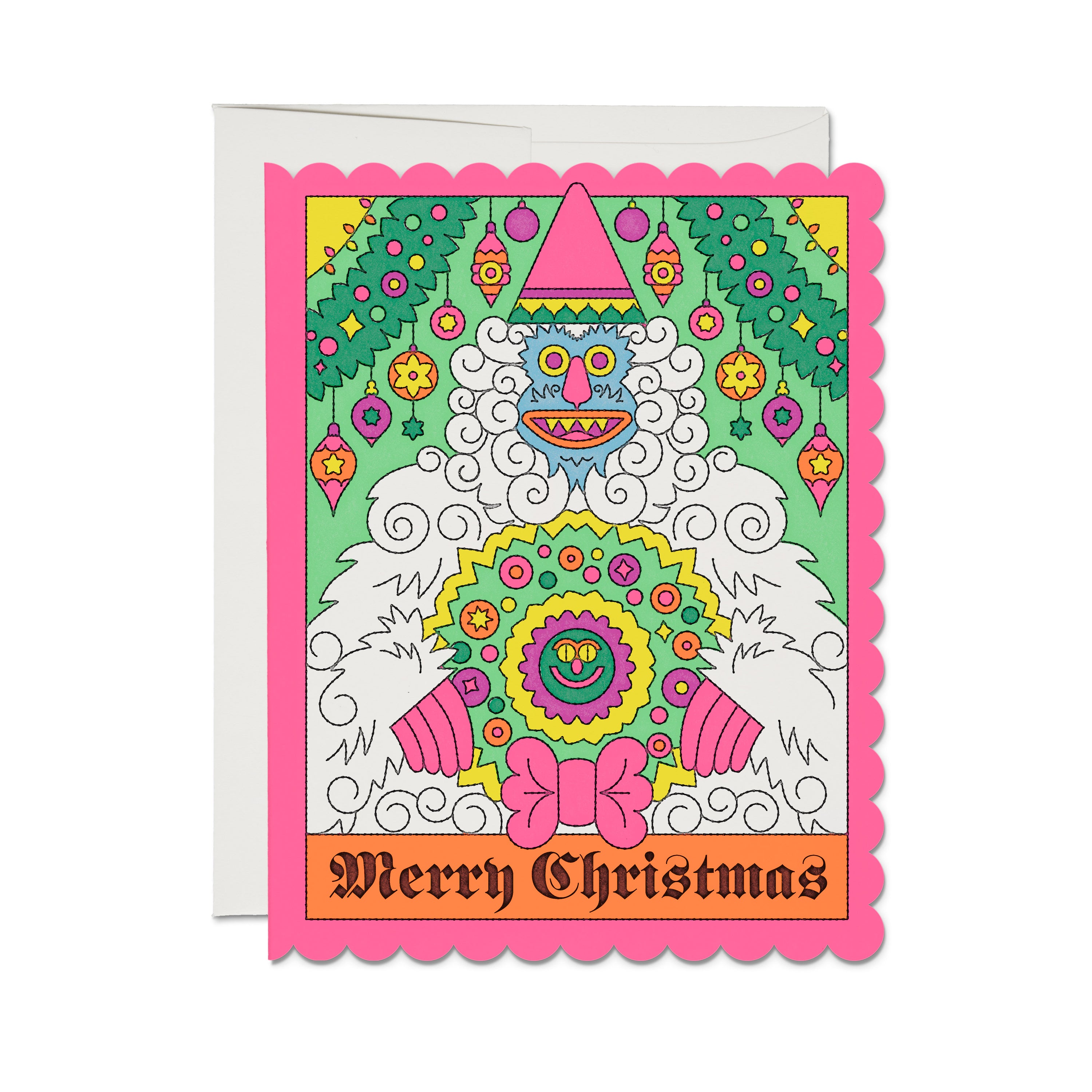 Abominable Snowman greeting card Single