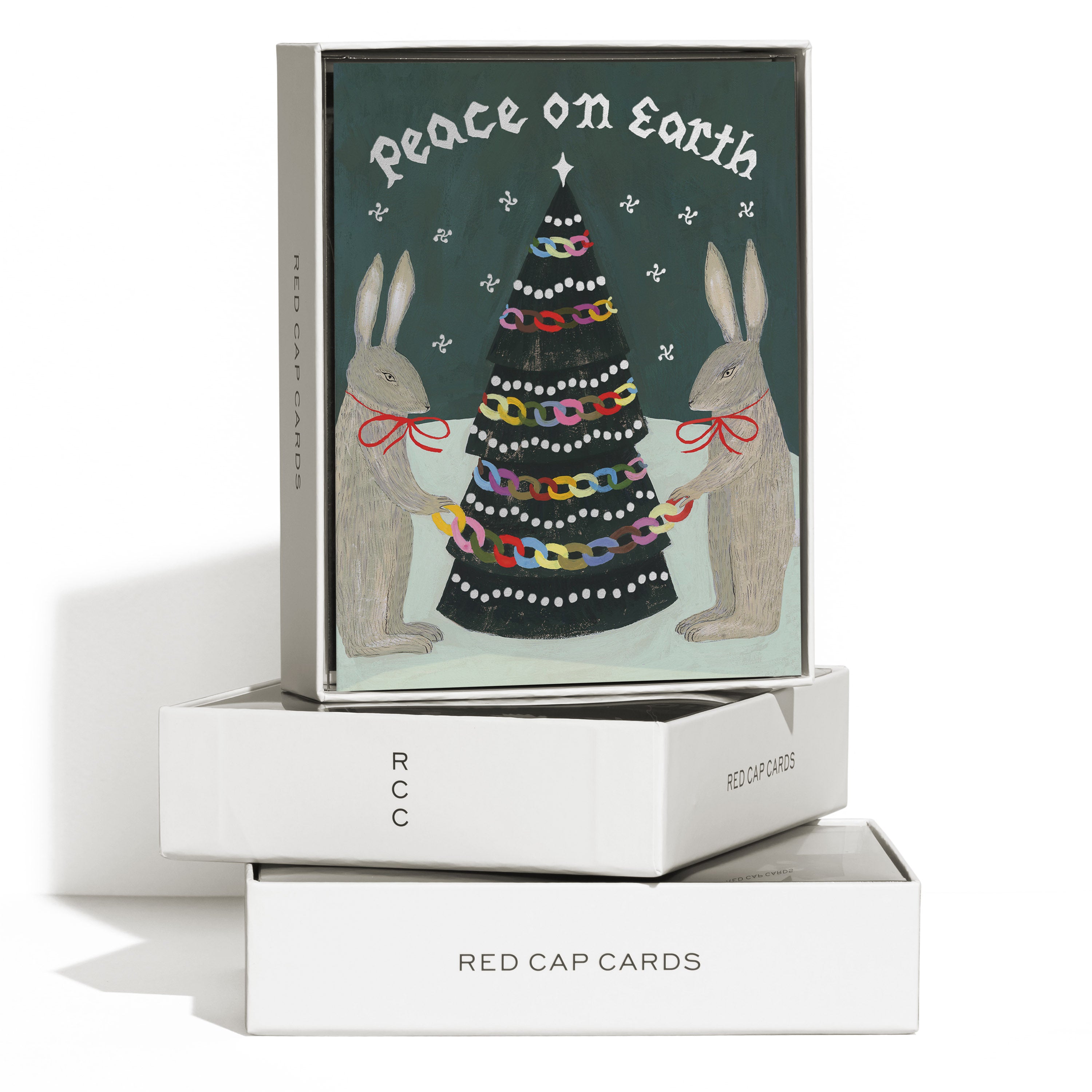 Peace Rabbits greeting card