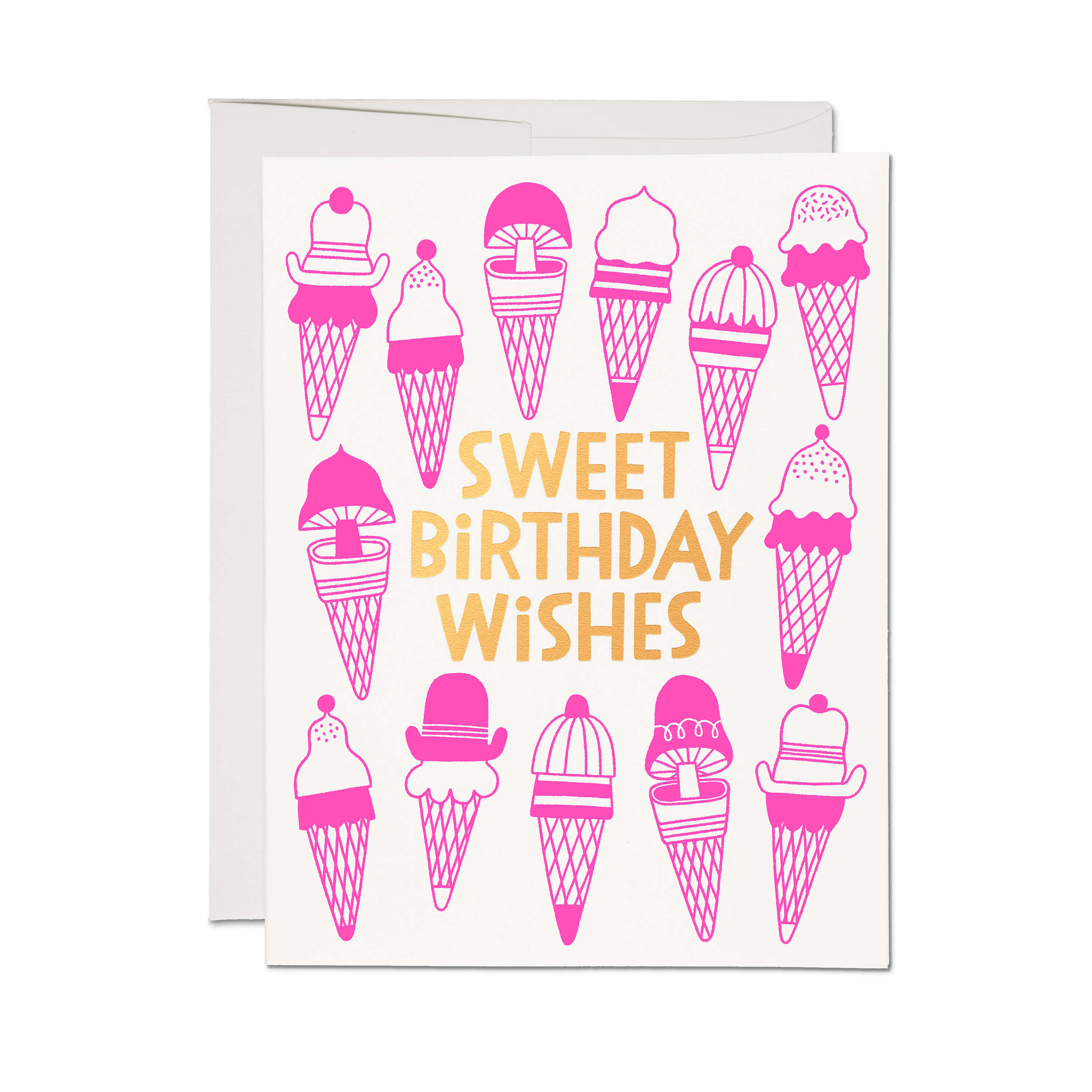 Ice Cream Wishes greeting card Single