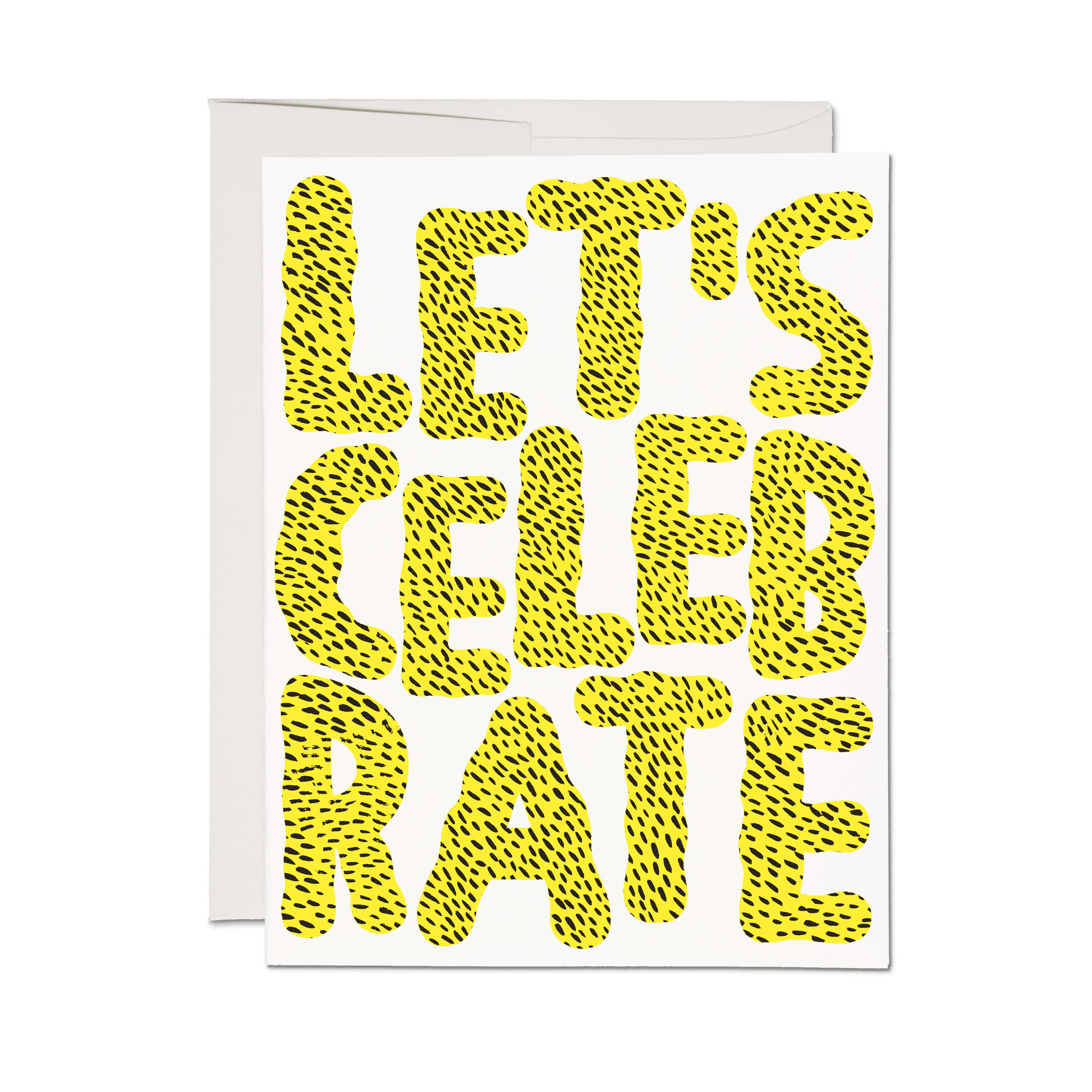 Celebrate Typography greeting card Single