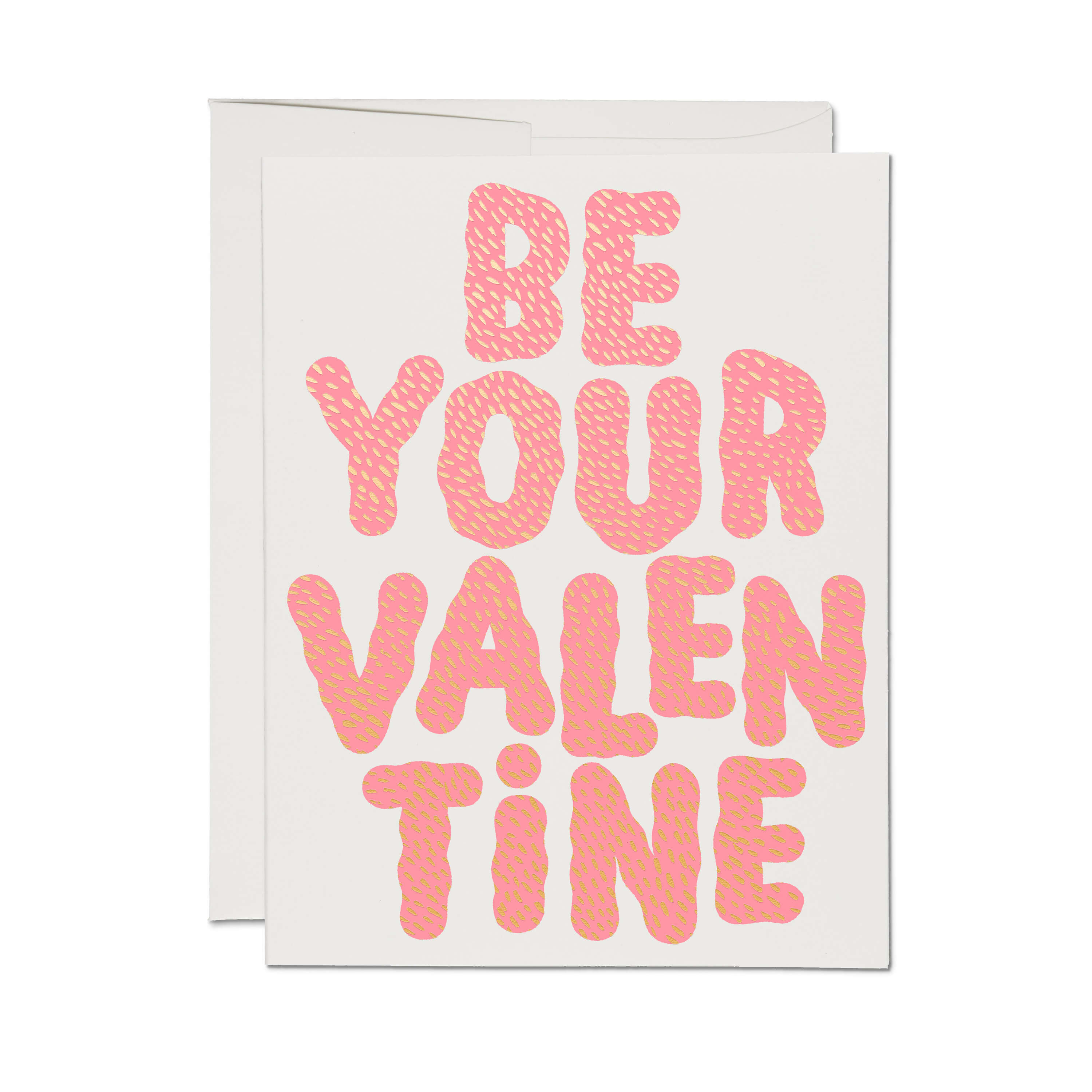 Spotted Valentine greeting card Single