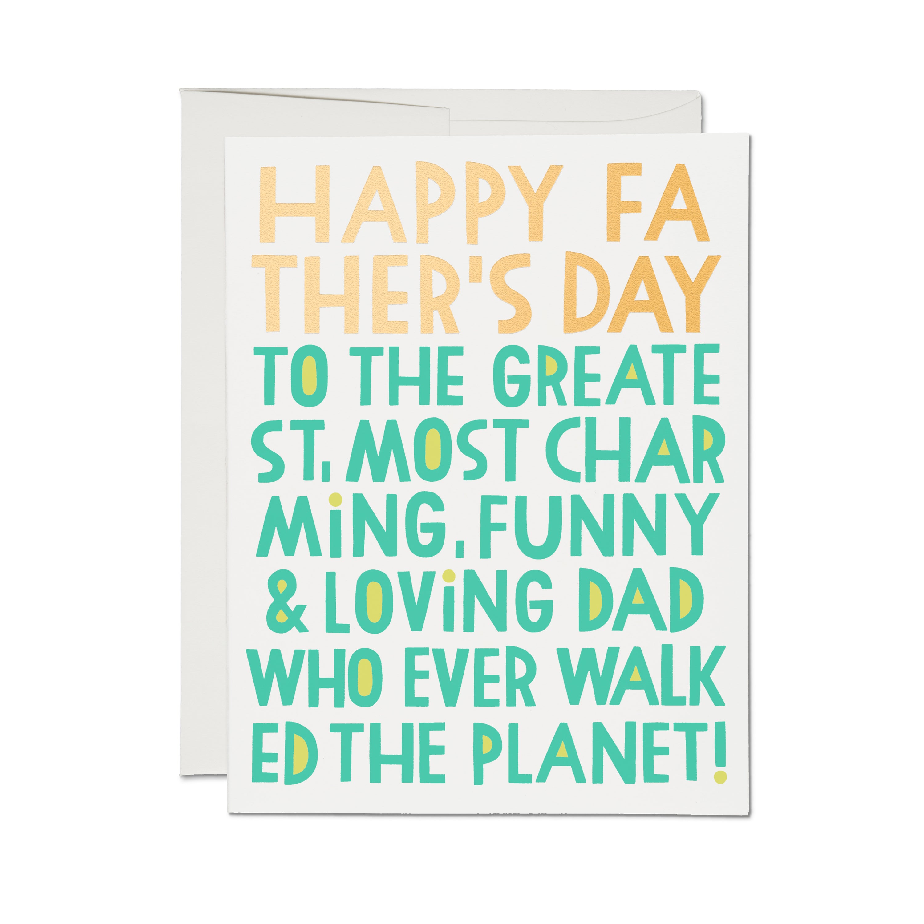 Most Charming Dad greeting card