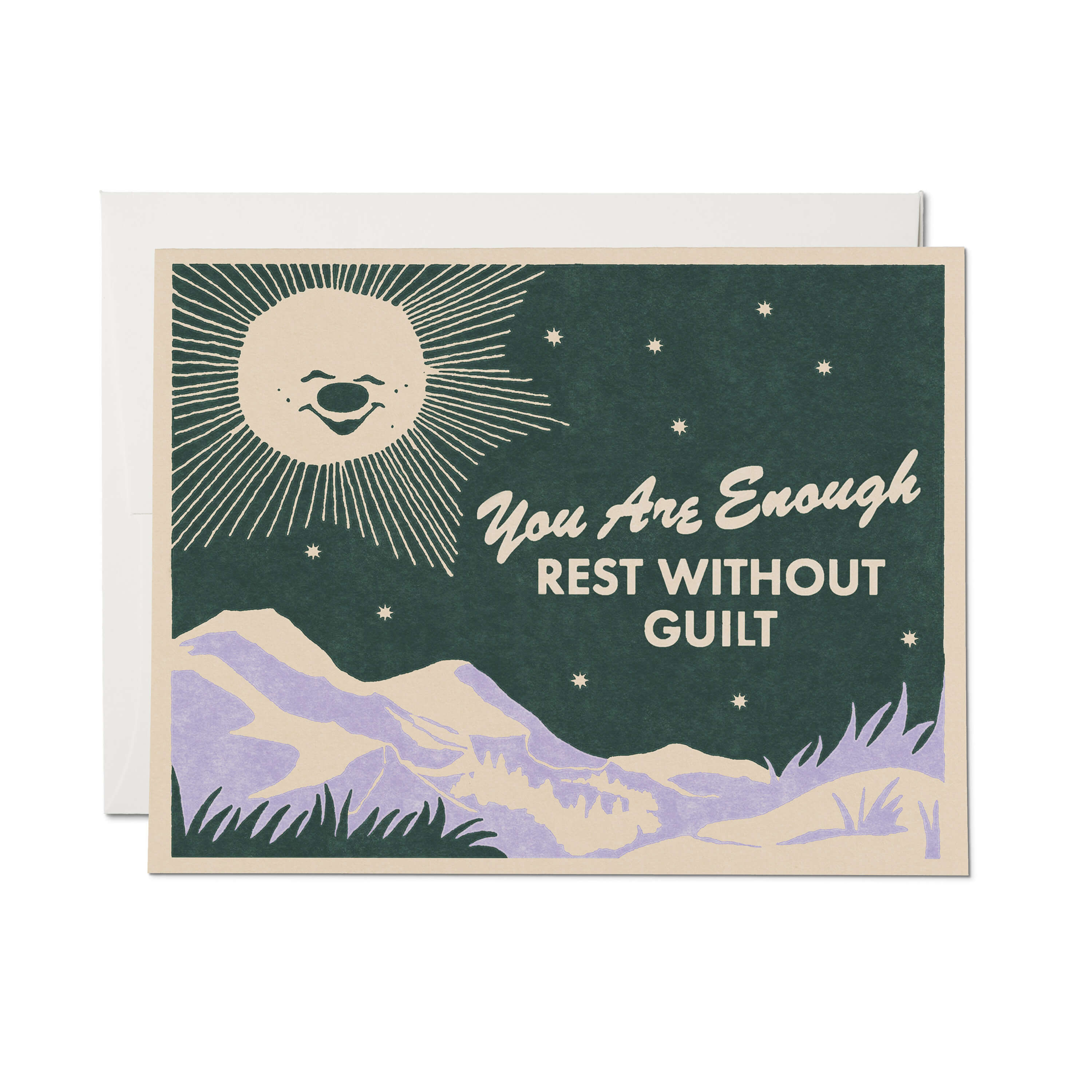 No Guilt greeting card Single