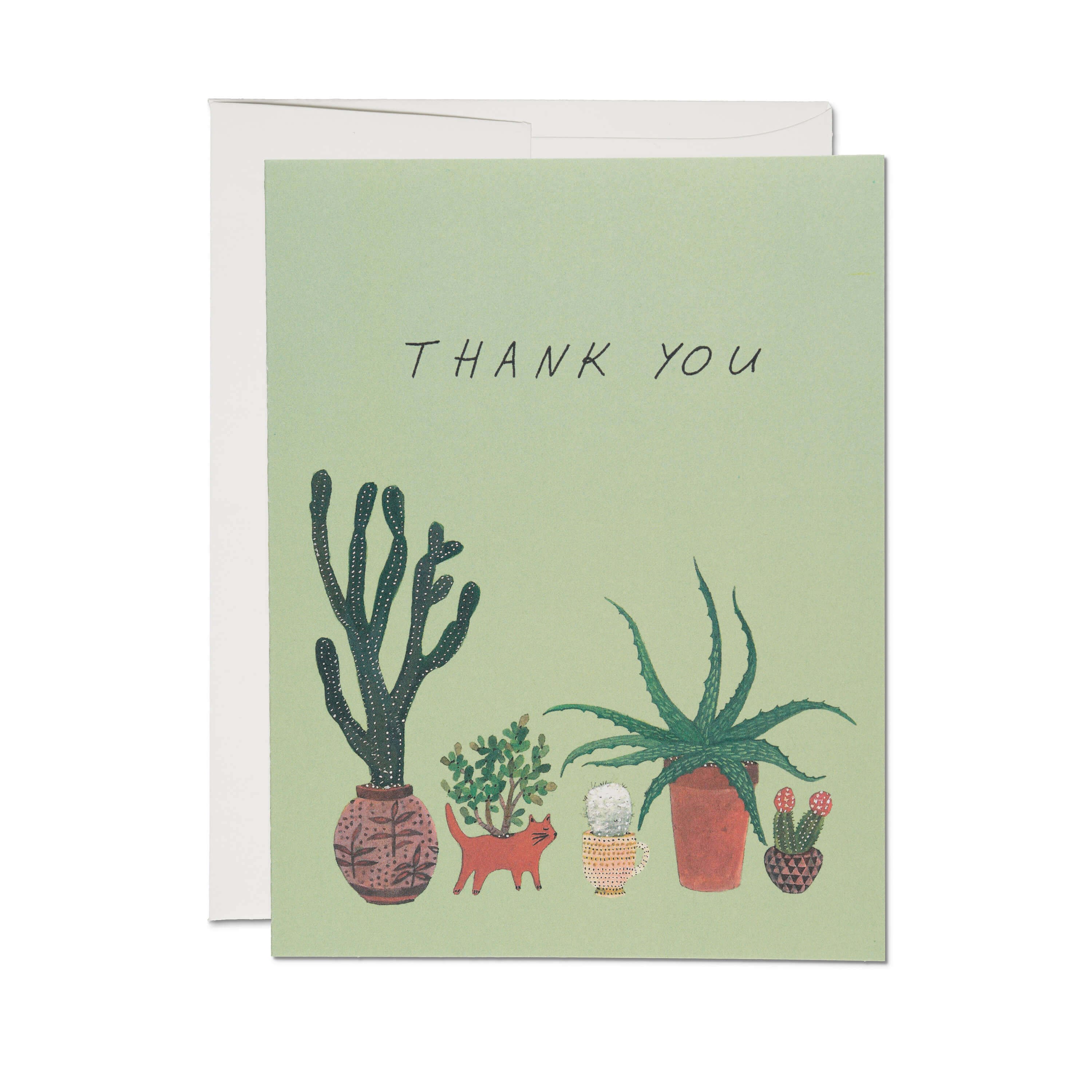 Cactus Thank You greeting card Single