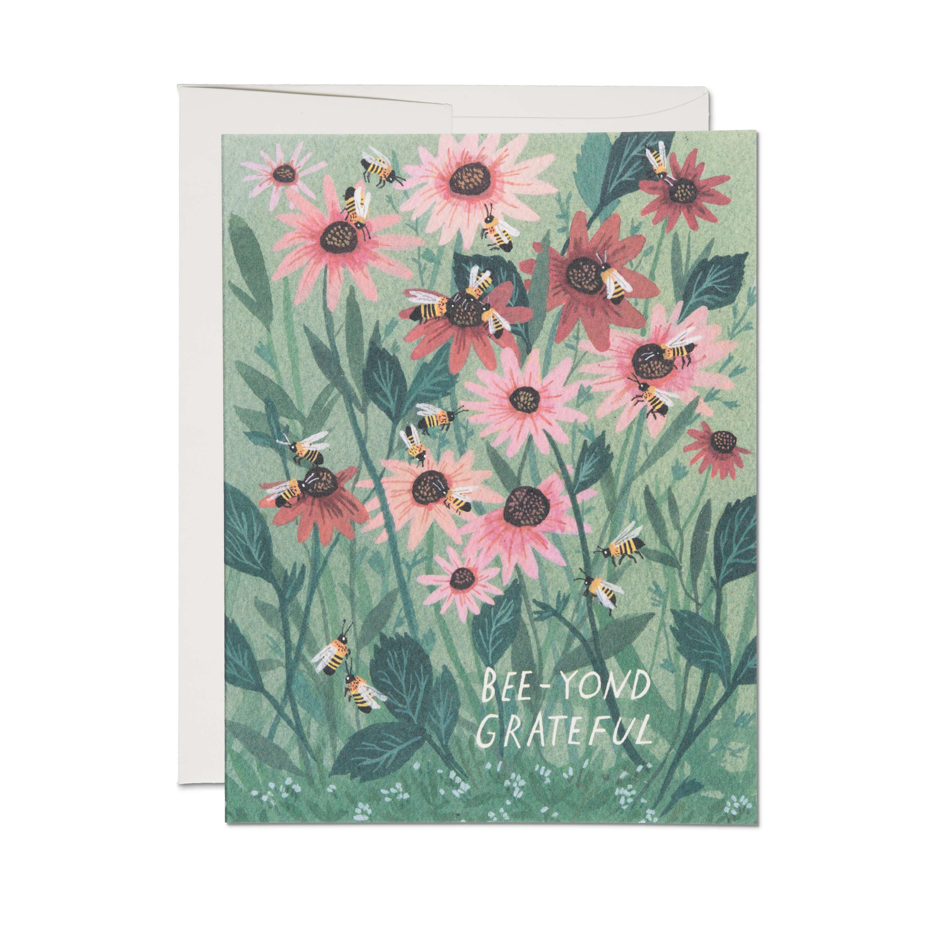 Bee-yond Grateful greeting card Single