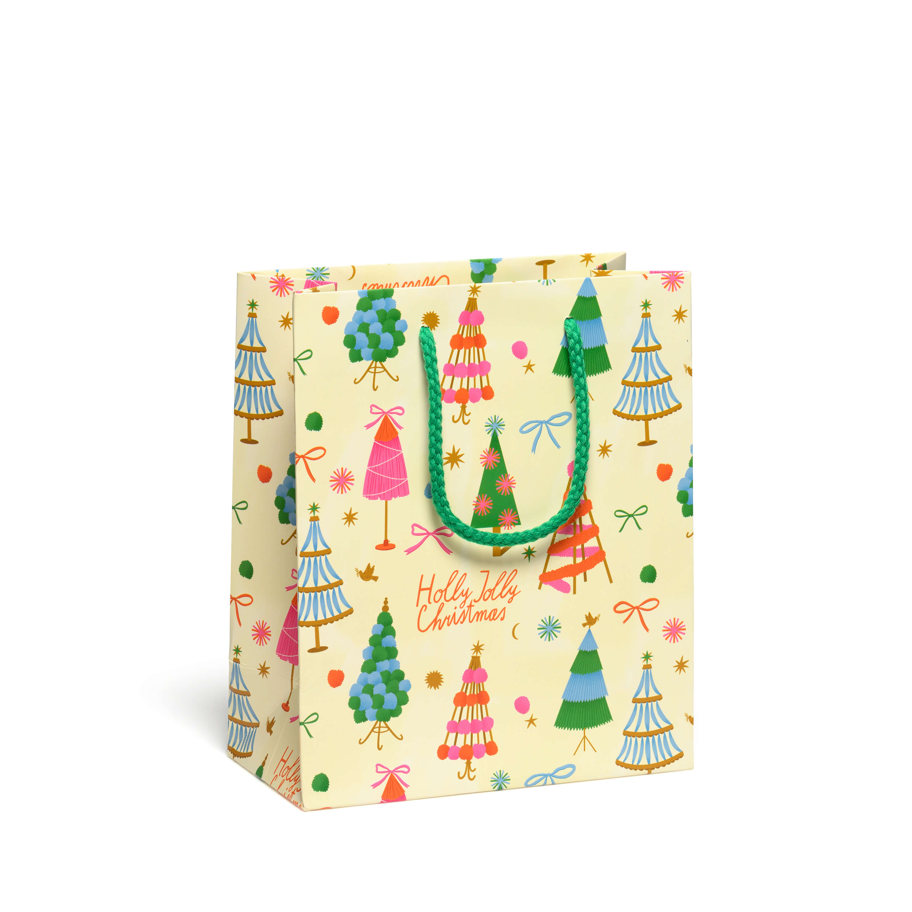 Holly Jolly Trees medium gift bag Medium