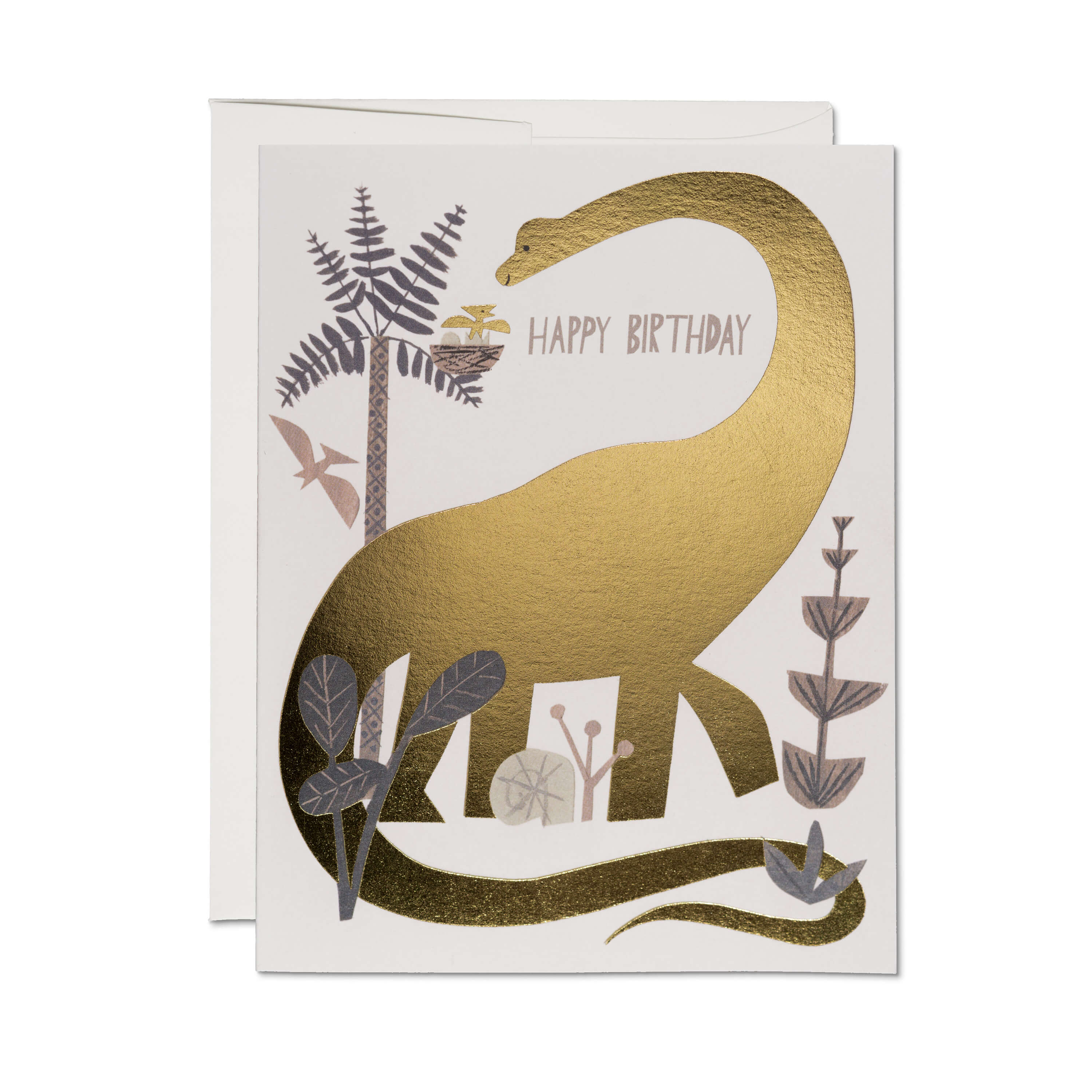 Dinosaur Birthday greeting card SINGLE