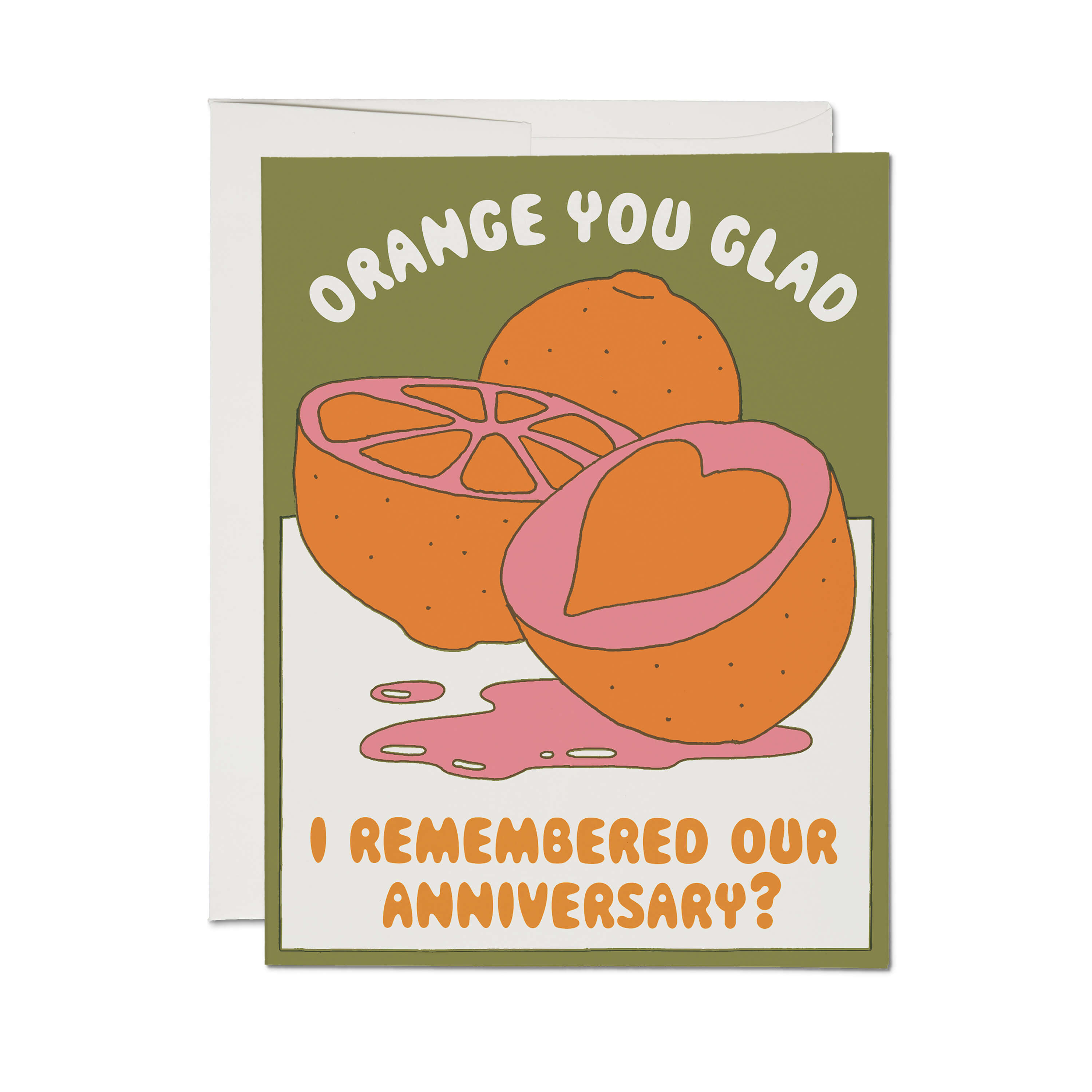 Orange You Glad greeting card Single