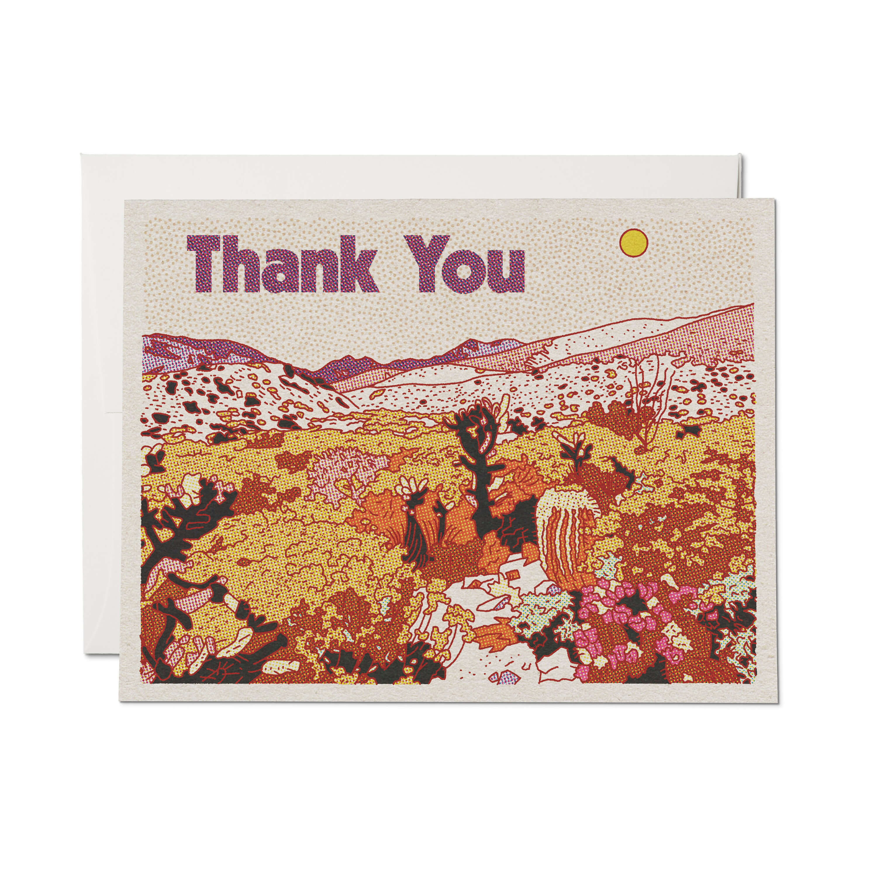 Desert Thanks greeting card Single