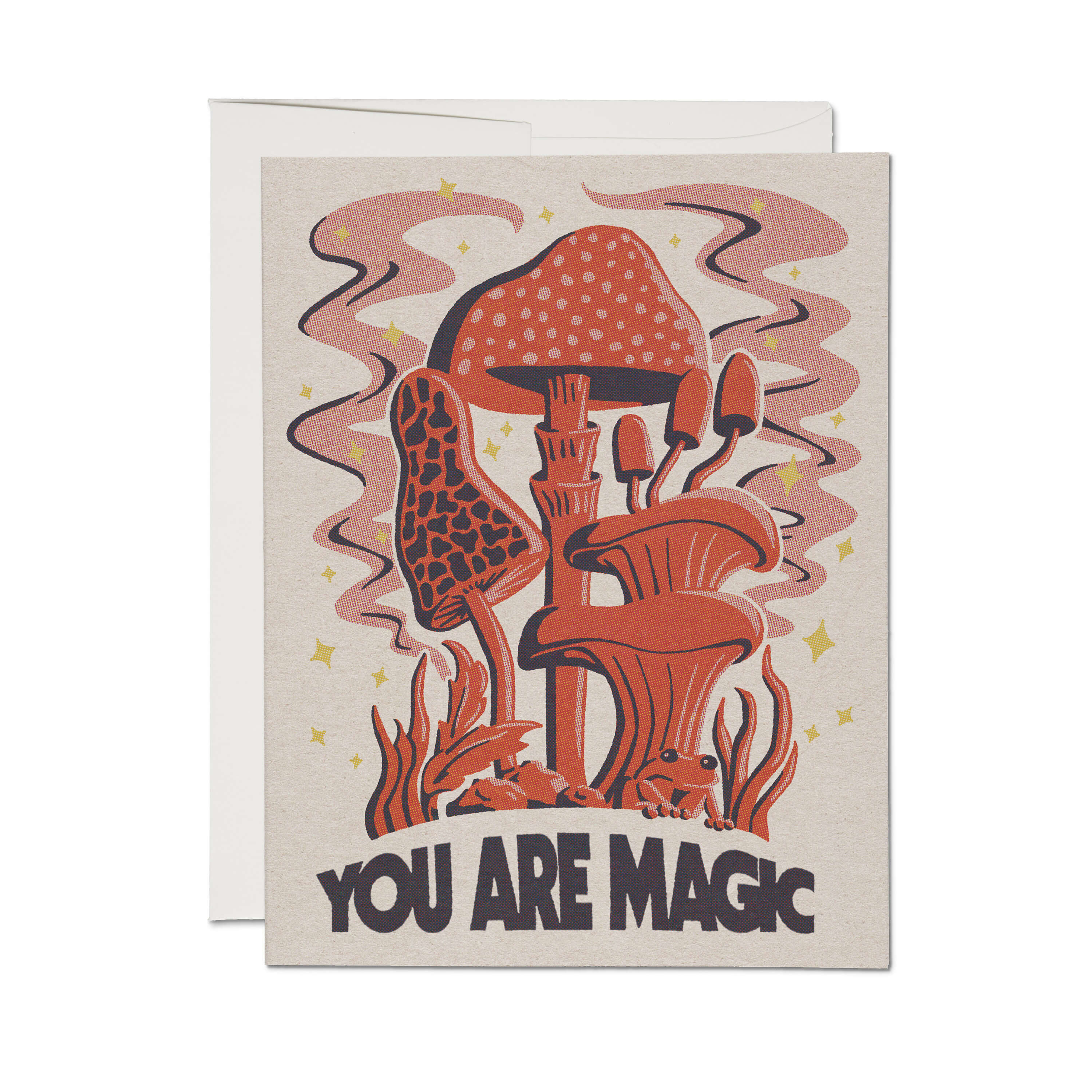 Mushroom Power greeting card Single