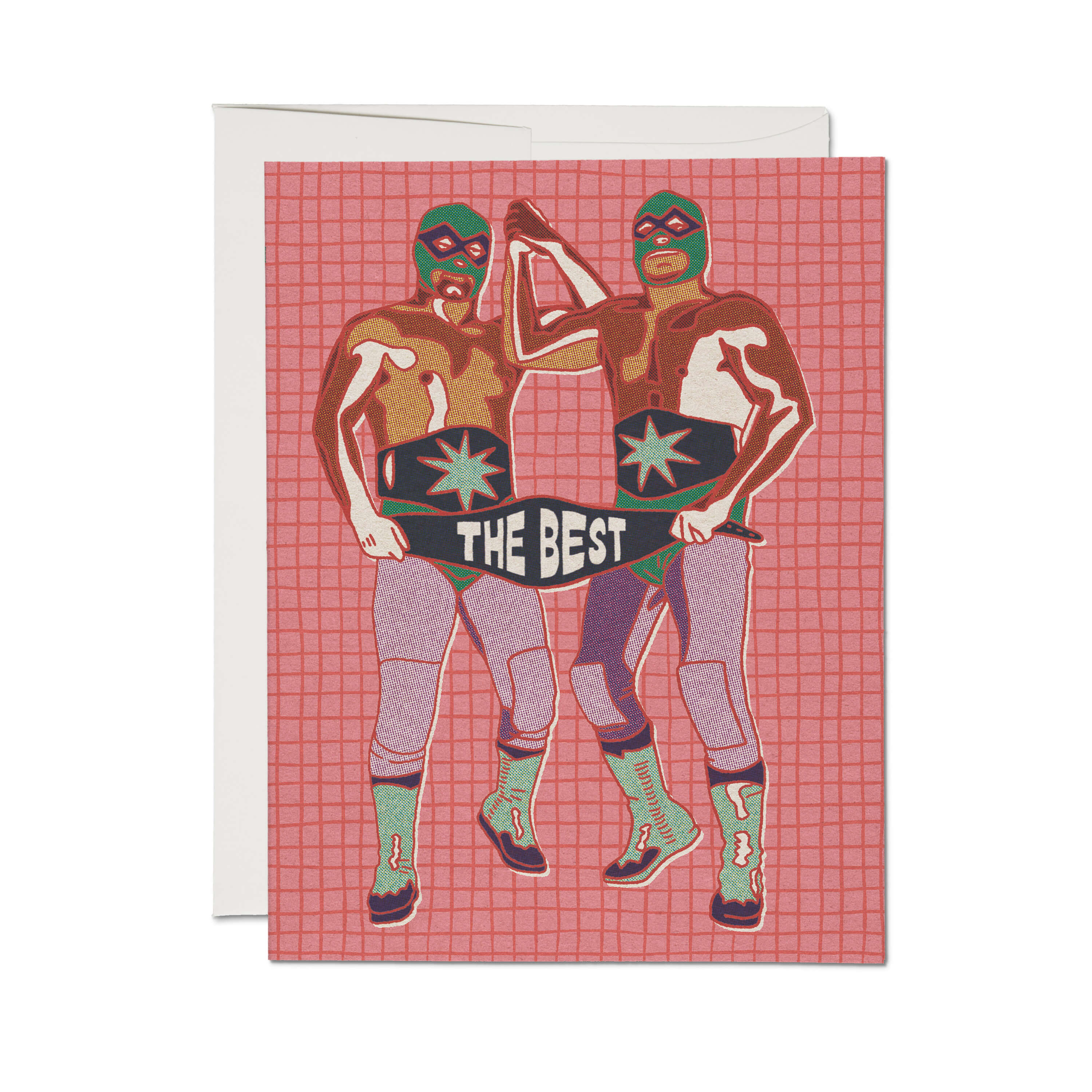 The Best Luchador greeting card