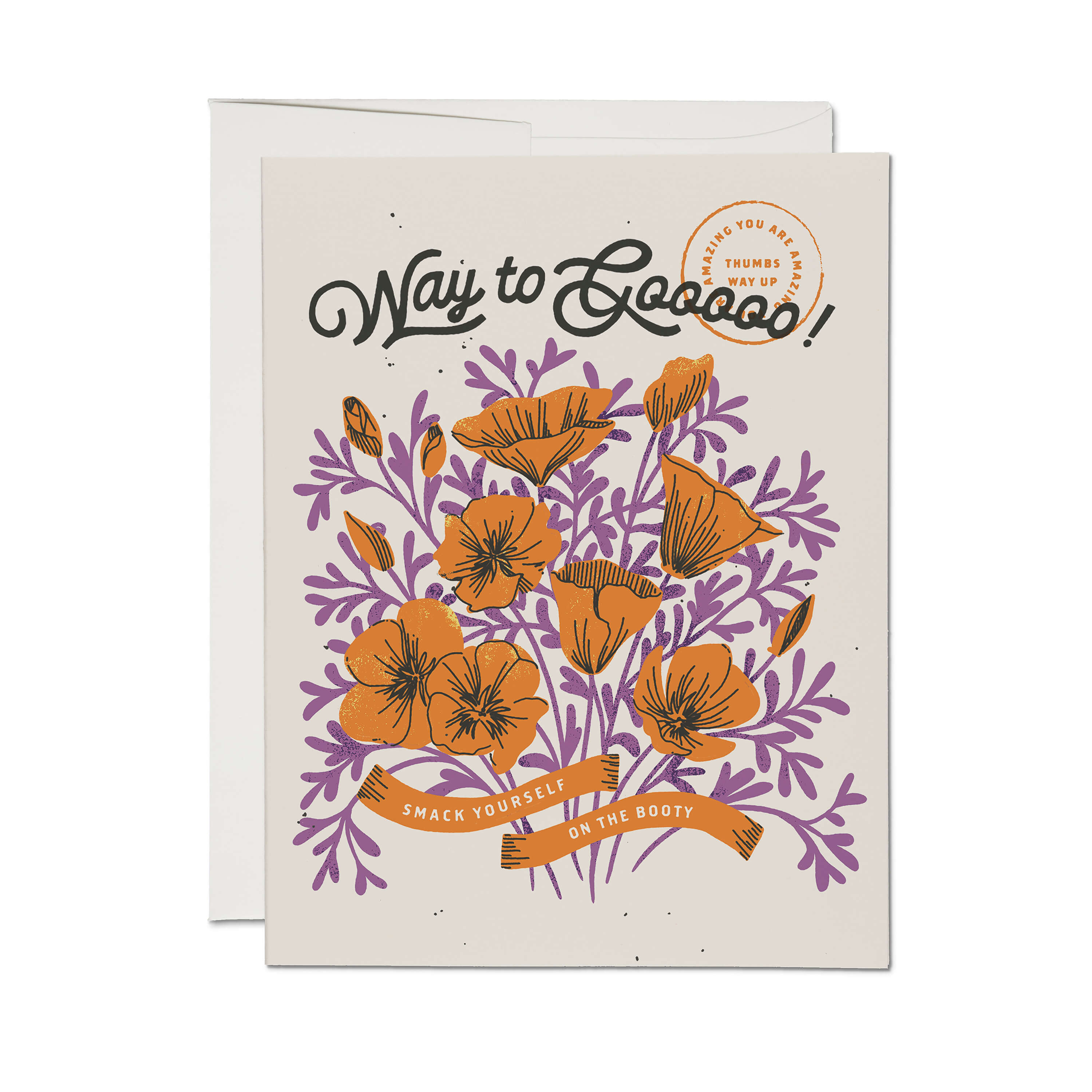 Way to Go greeting card Single