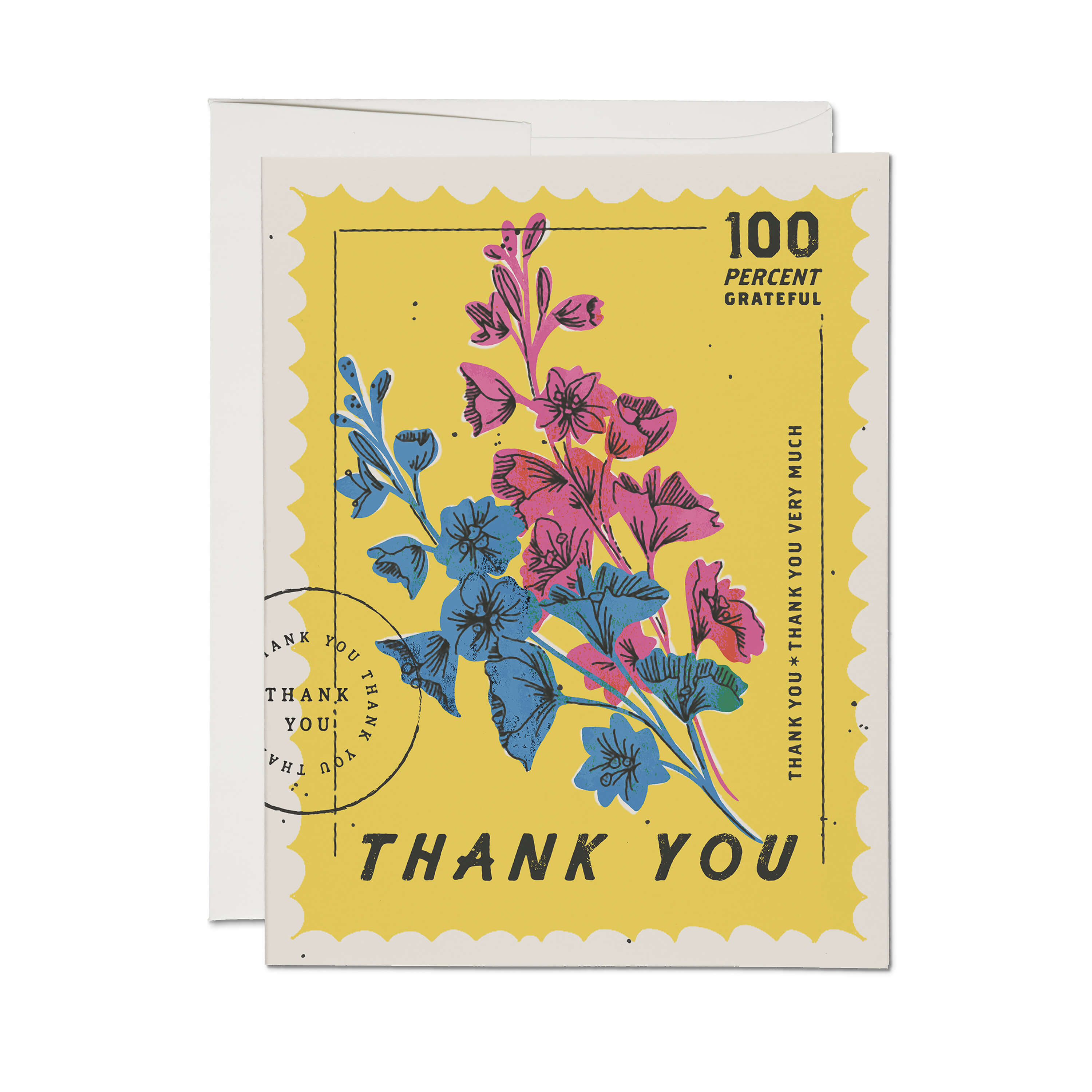 100 Percent greeting card Single