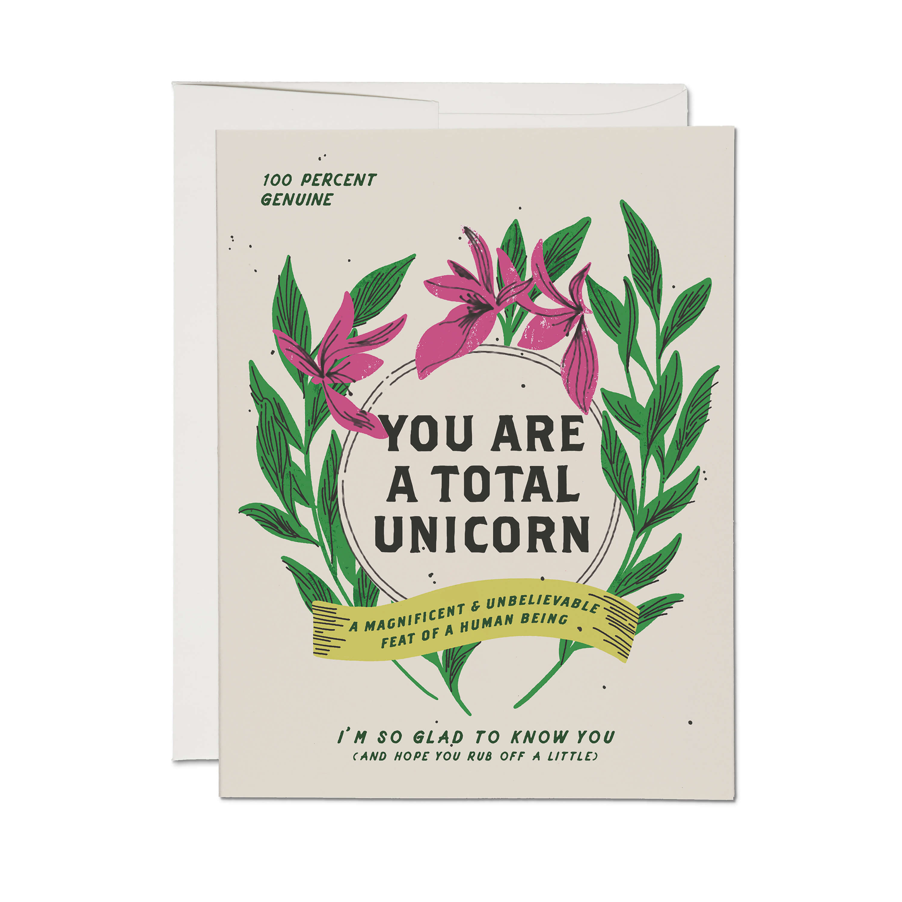 Total Unicorn greeting card Single