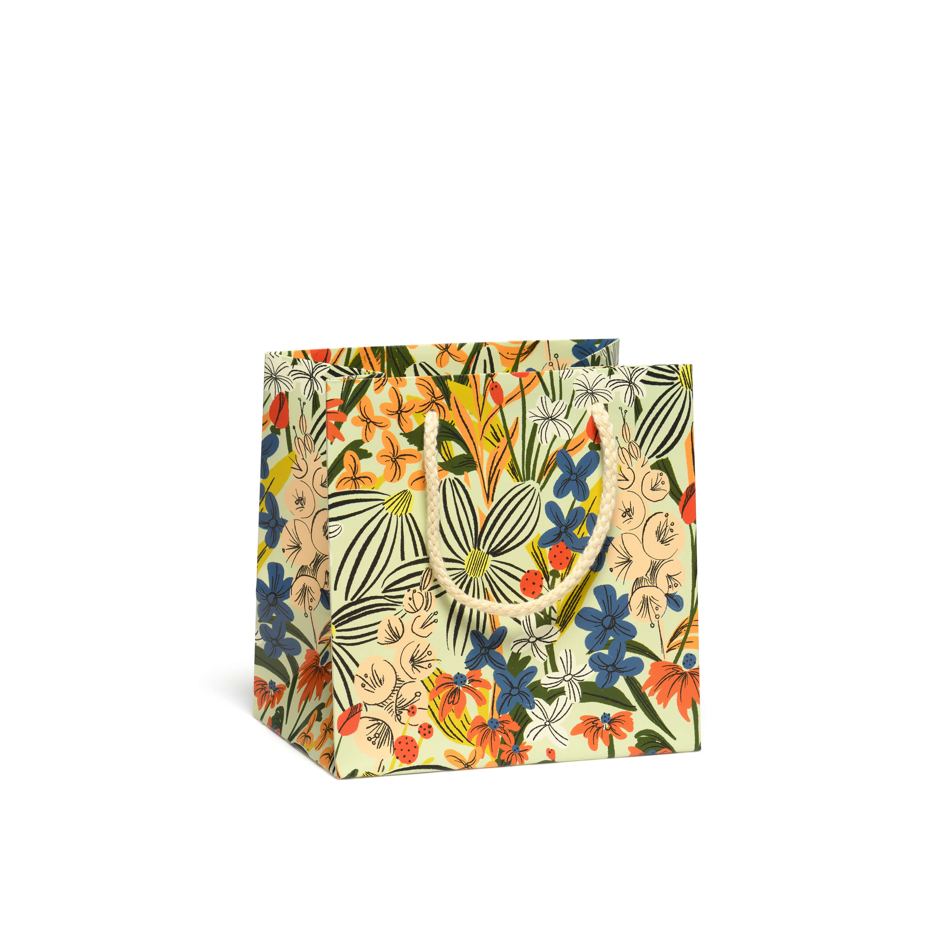 Striped Florals small gift bag Small