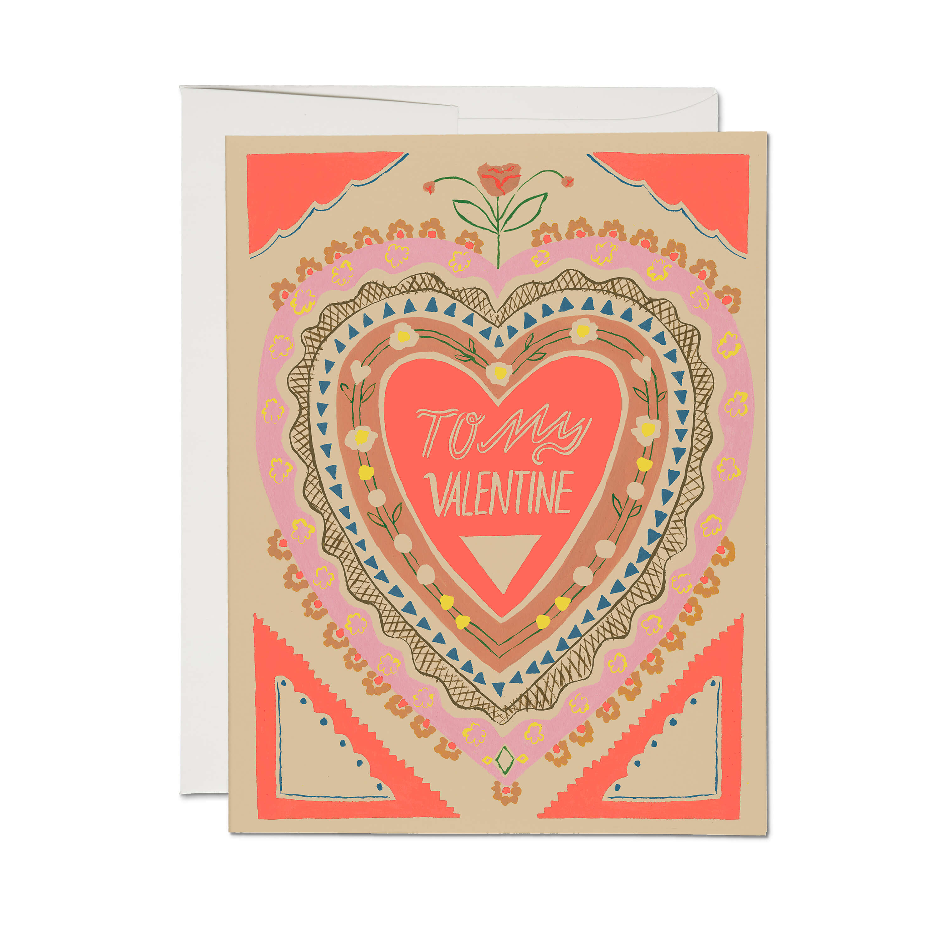 To My Valentine greeting card Single