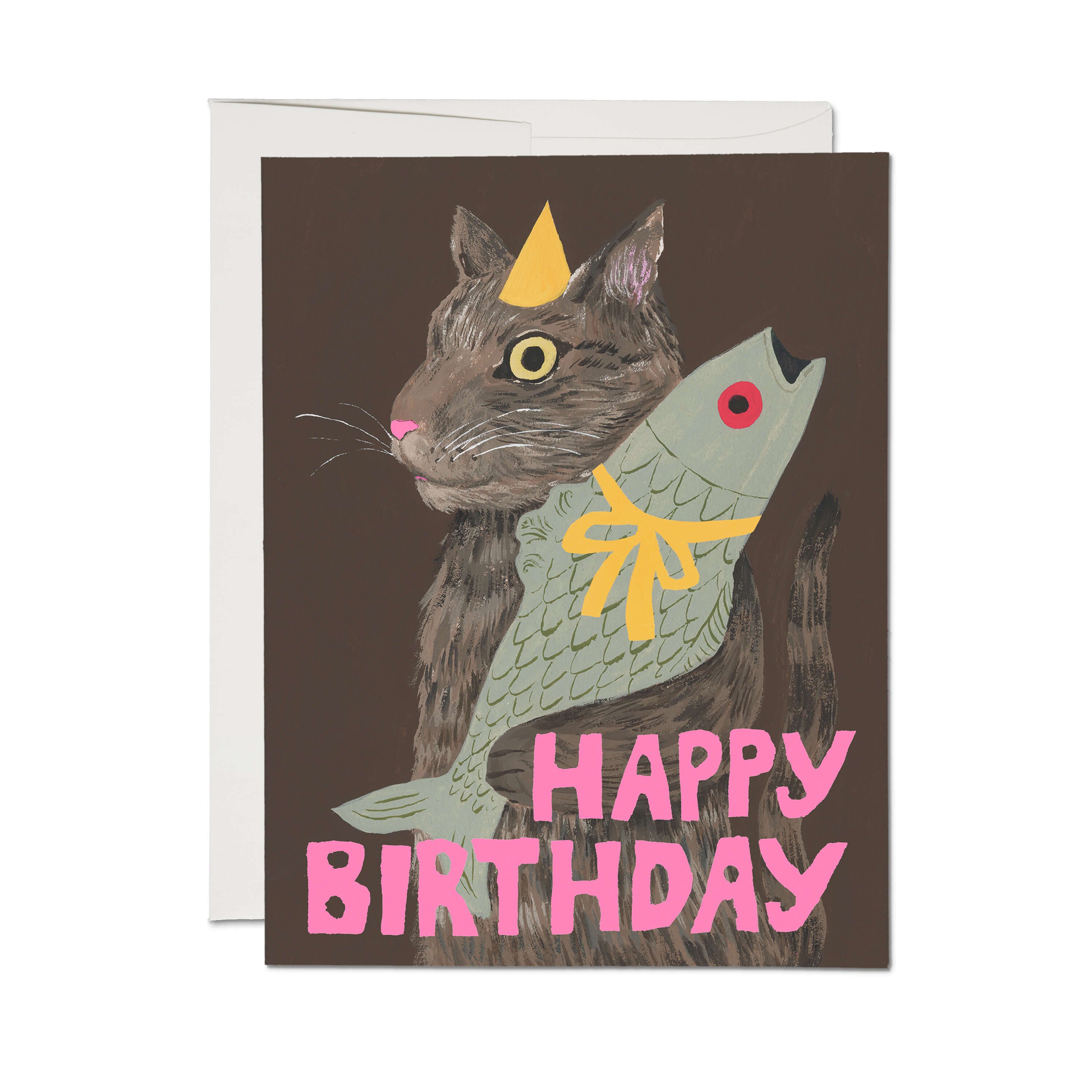 Cat's Delight greeting card Single