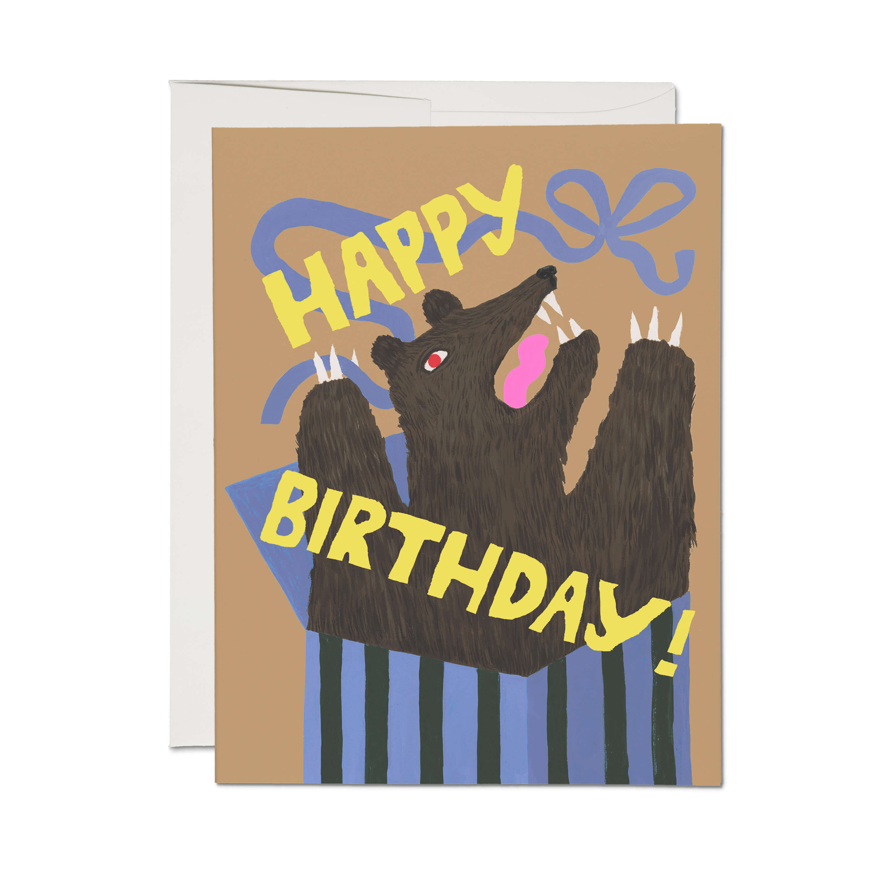 Bear Surprise greeting card Single