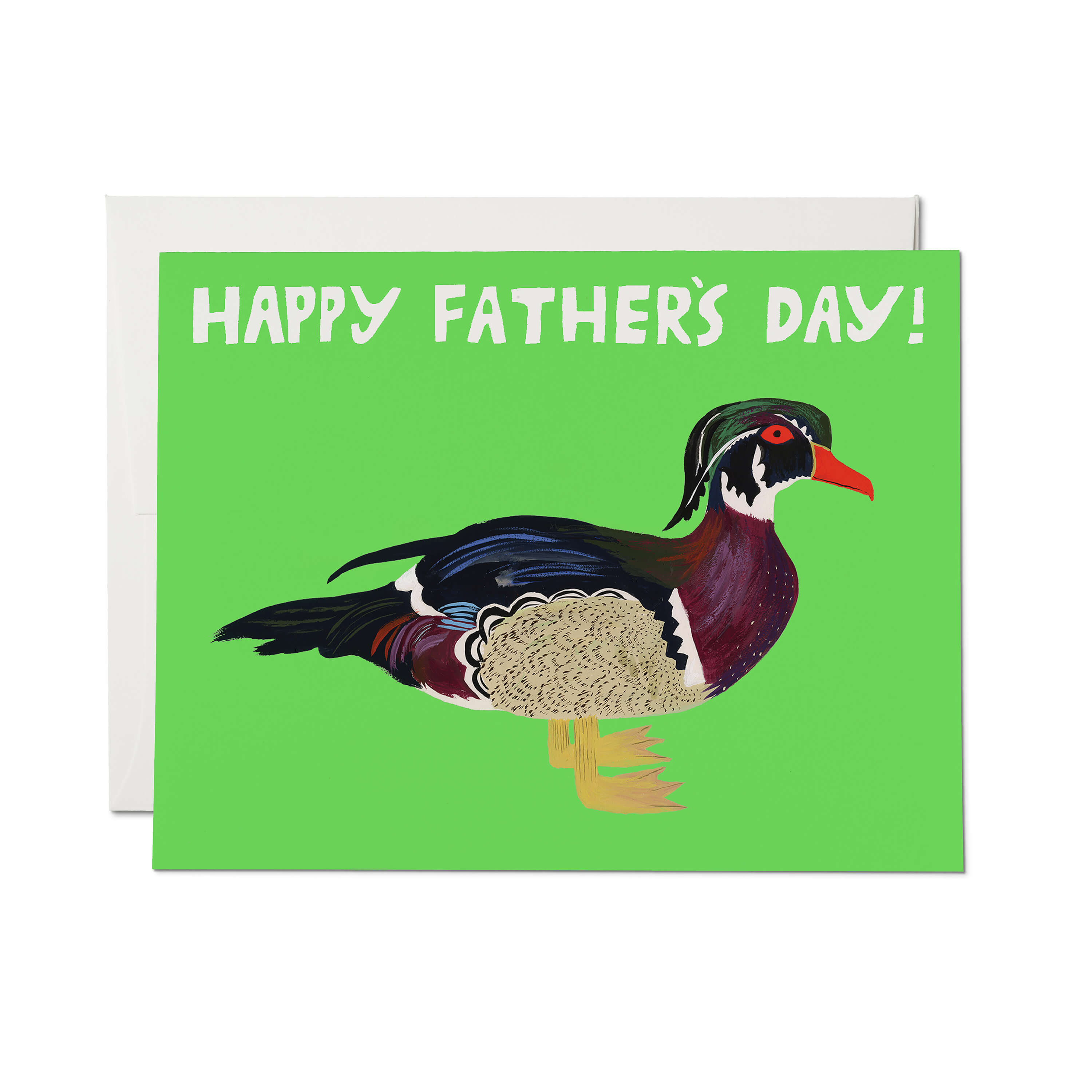 Duck Dad greeting card Single