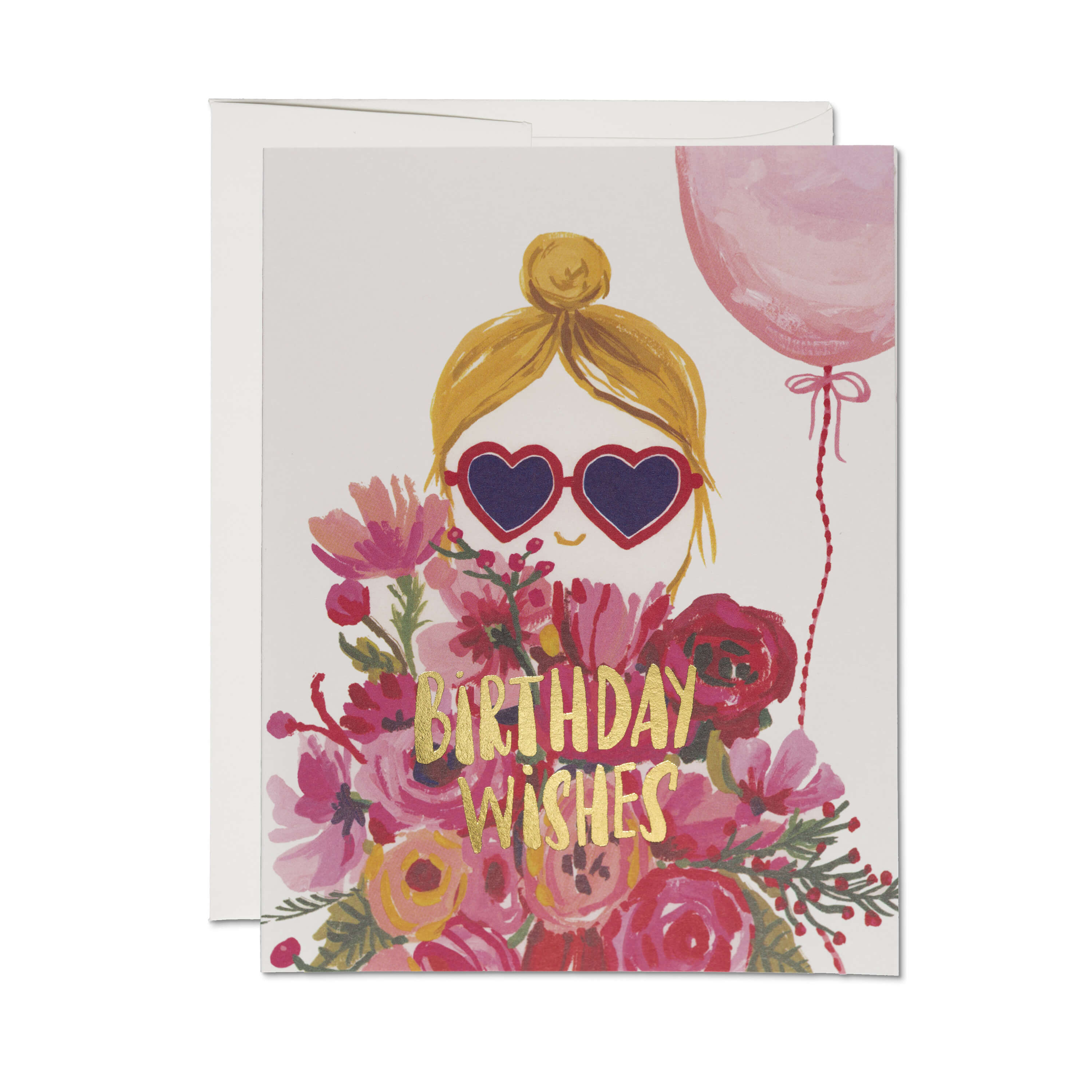 Heart Shaped Glasses greeting card SINGLE