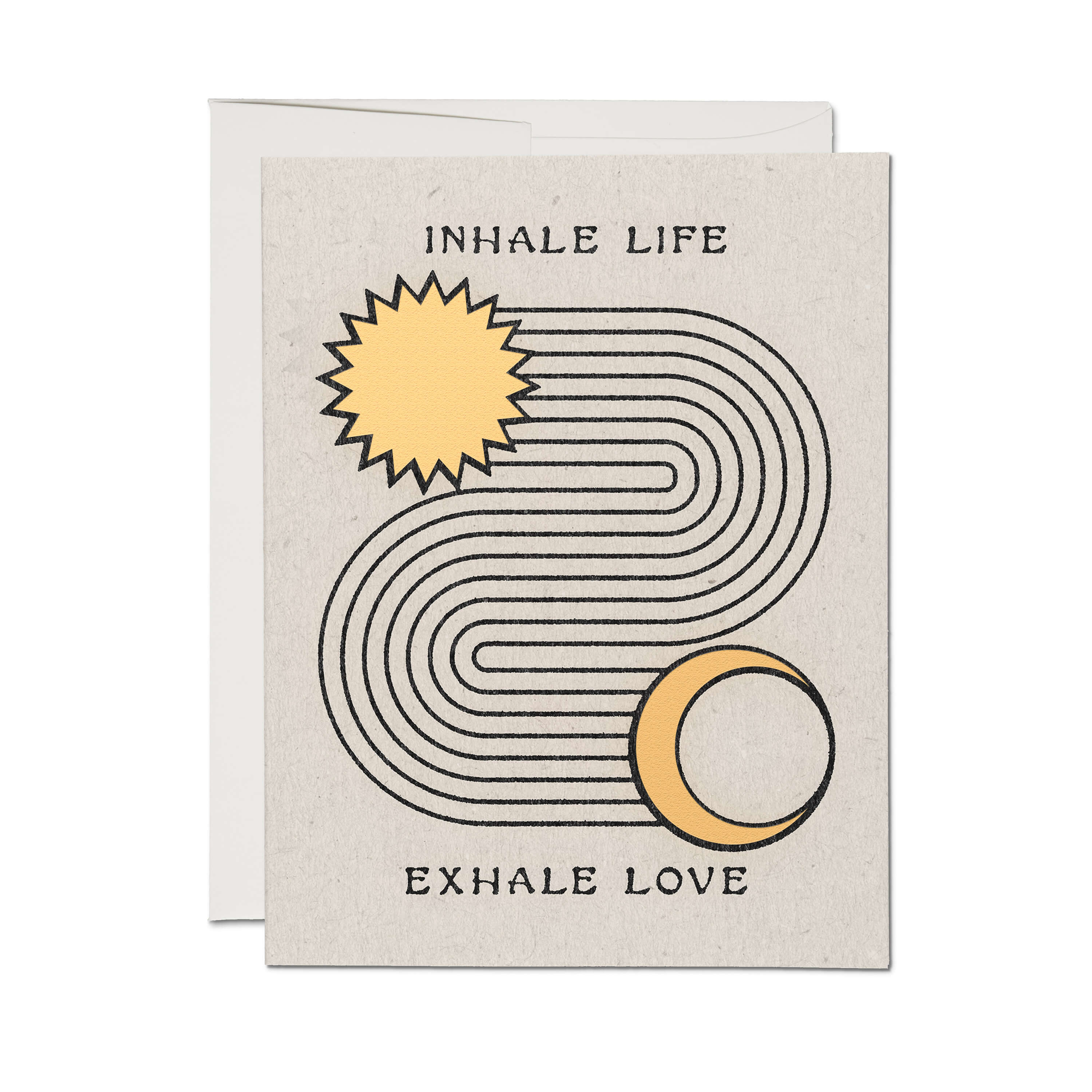Inhale Exhale greeting card Single
