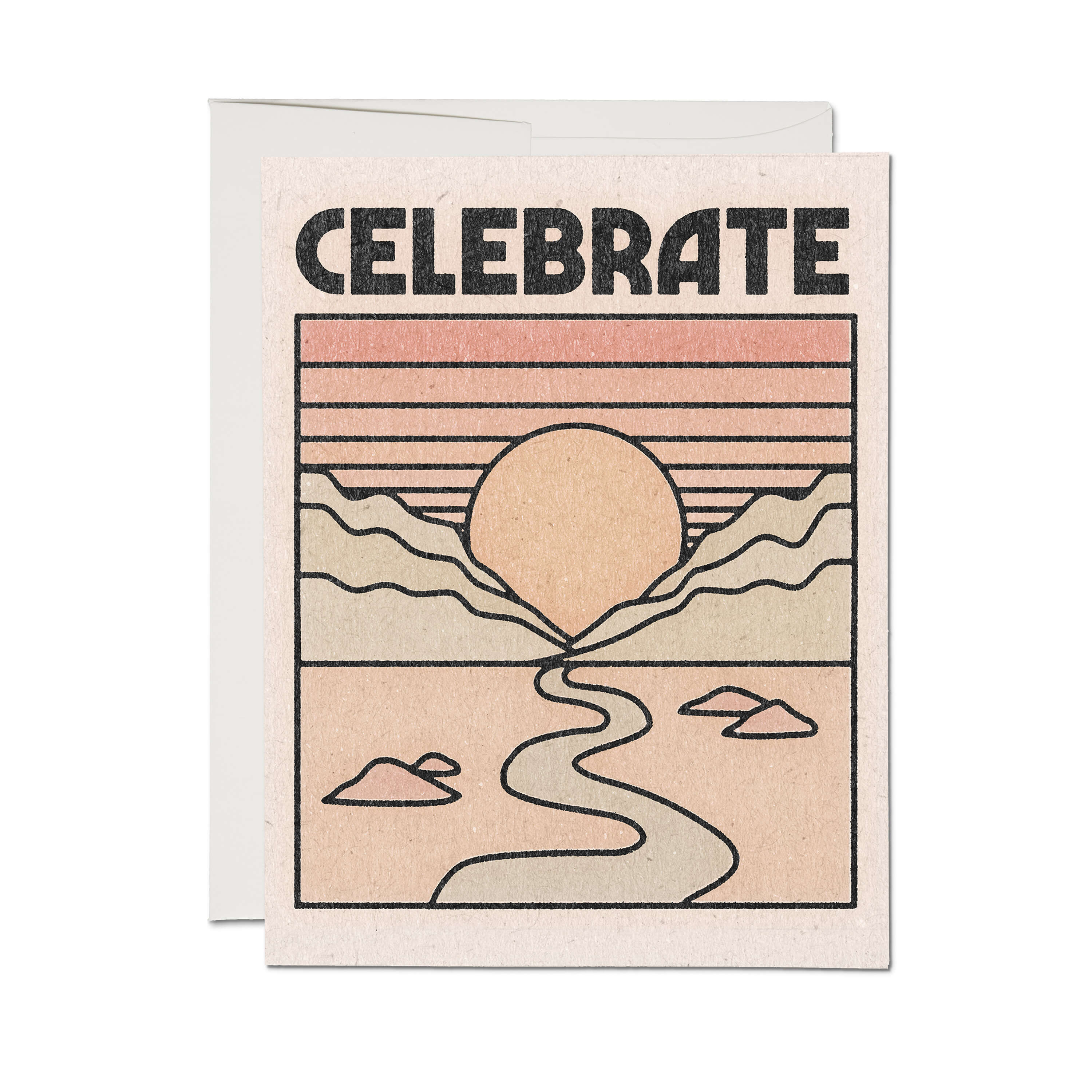 Celebrate Sunset greeting card Single