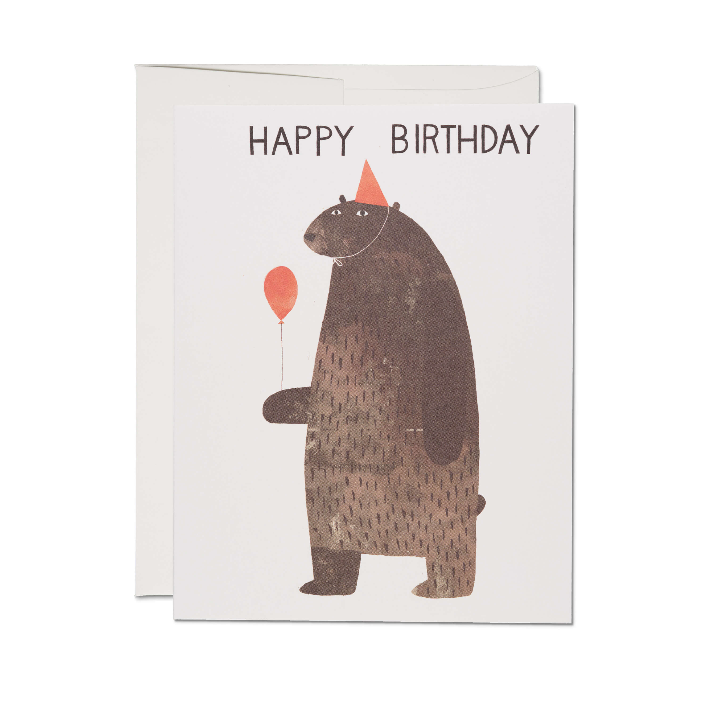 Party Bear greeting card SINGLE