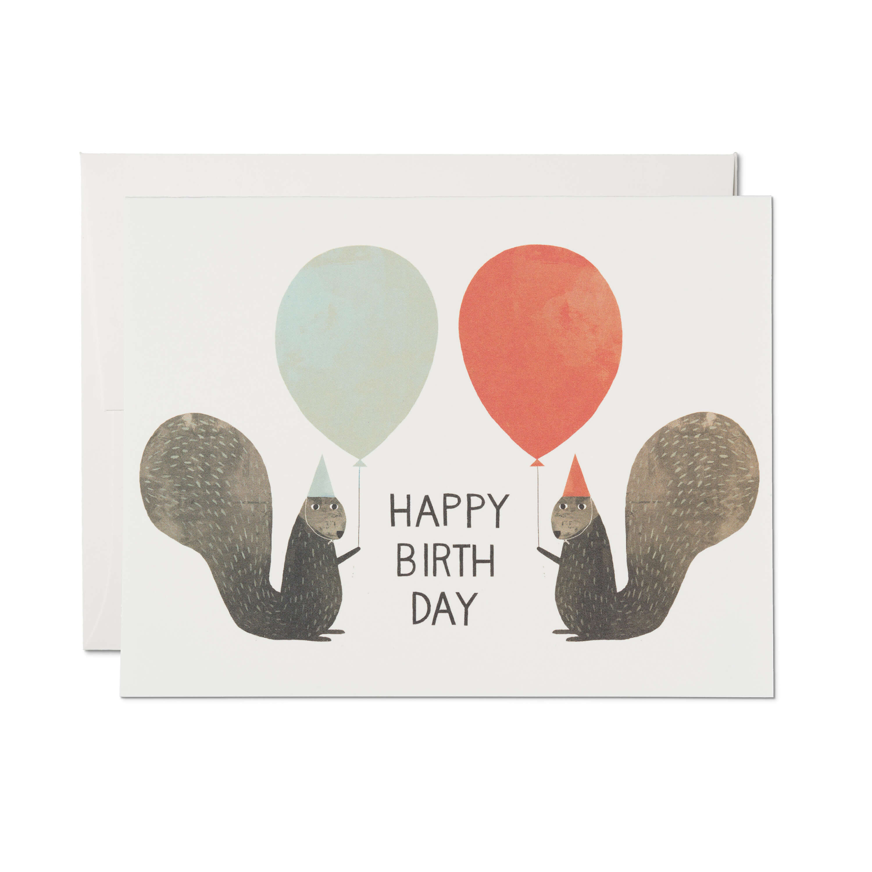Party Squirrels greeting card SINGLE