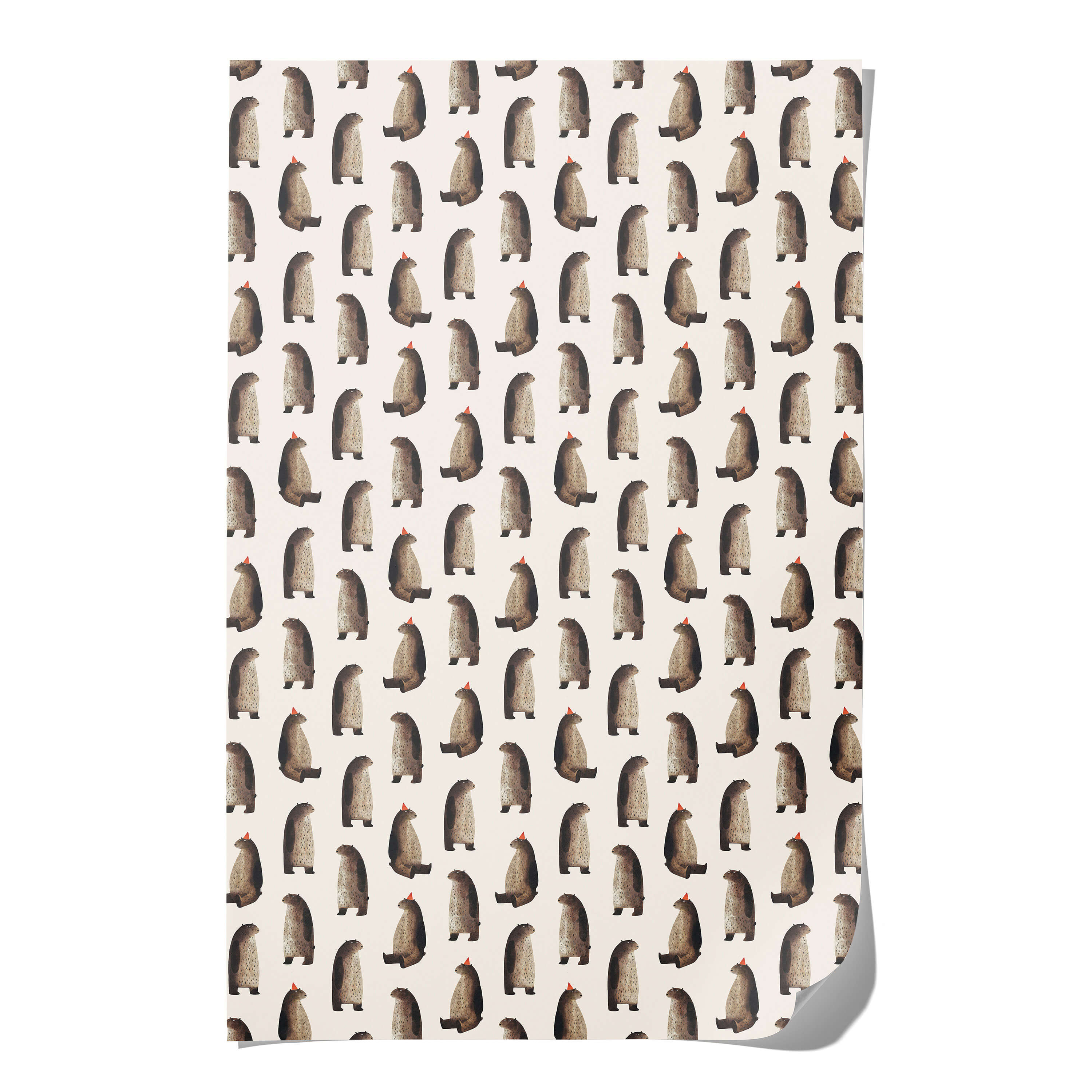 Party Bear wrapping paper Single