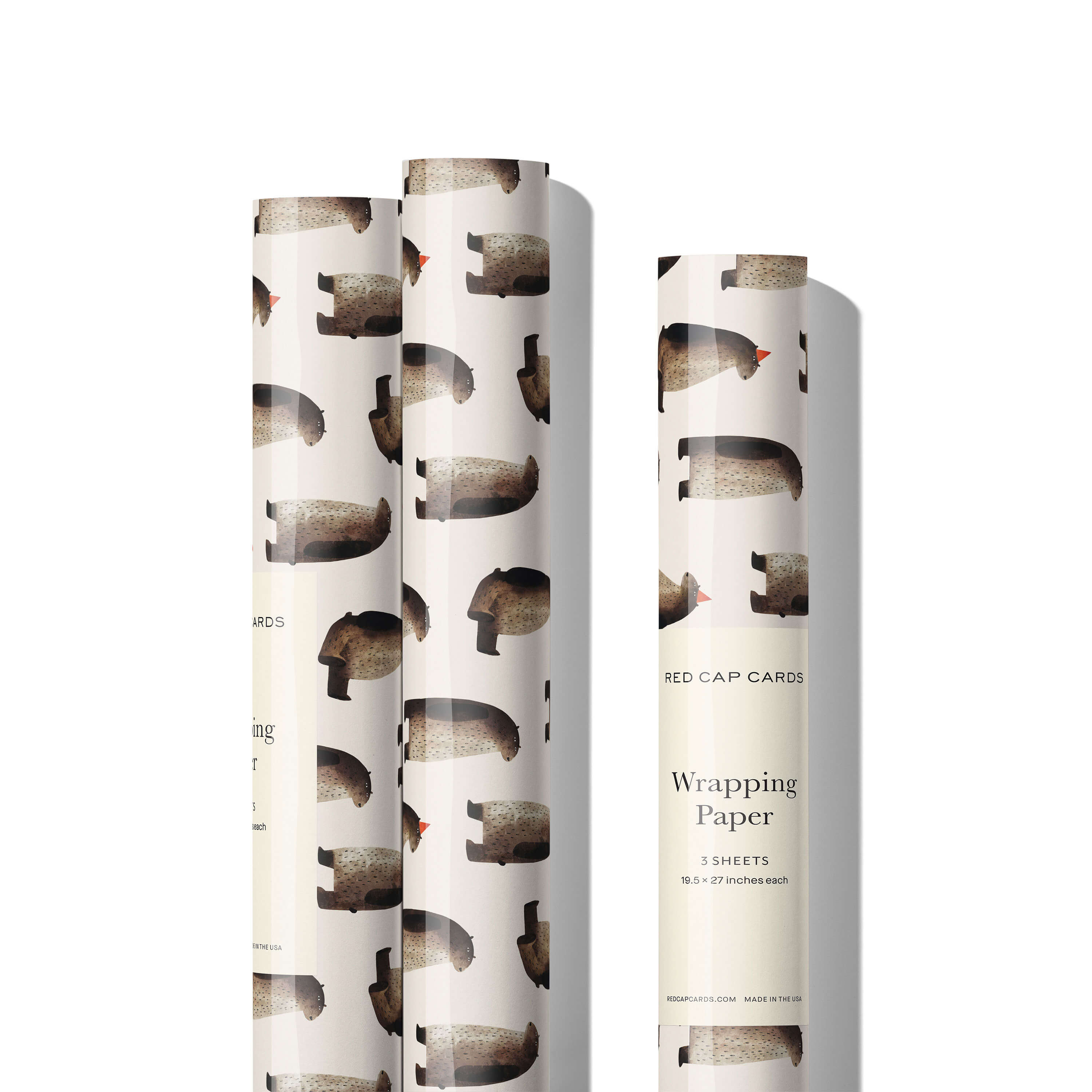 Party Bear wrapping paper Single