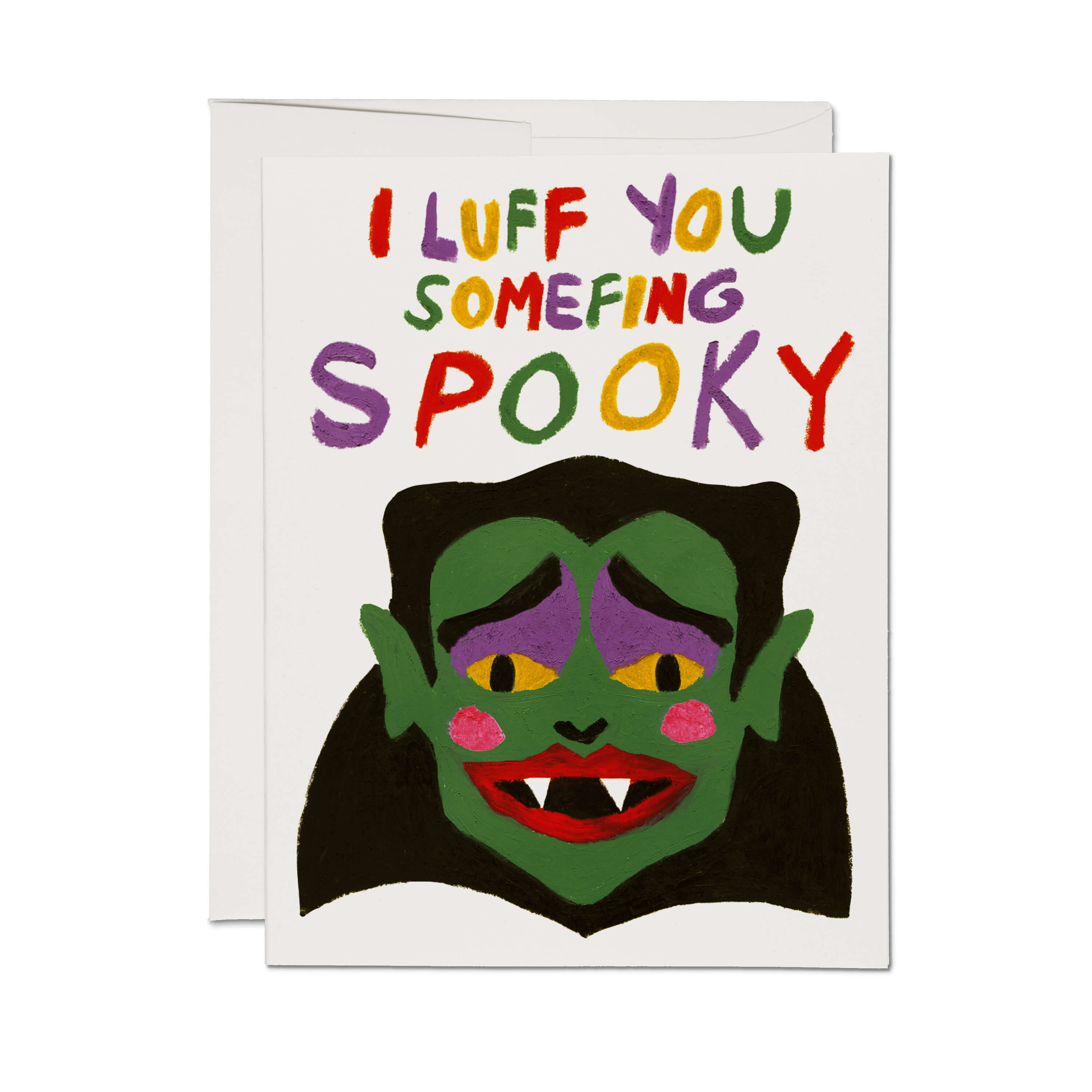 I Luff You greeting card Single