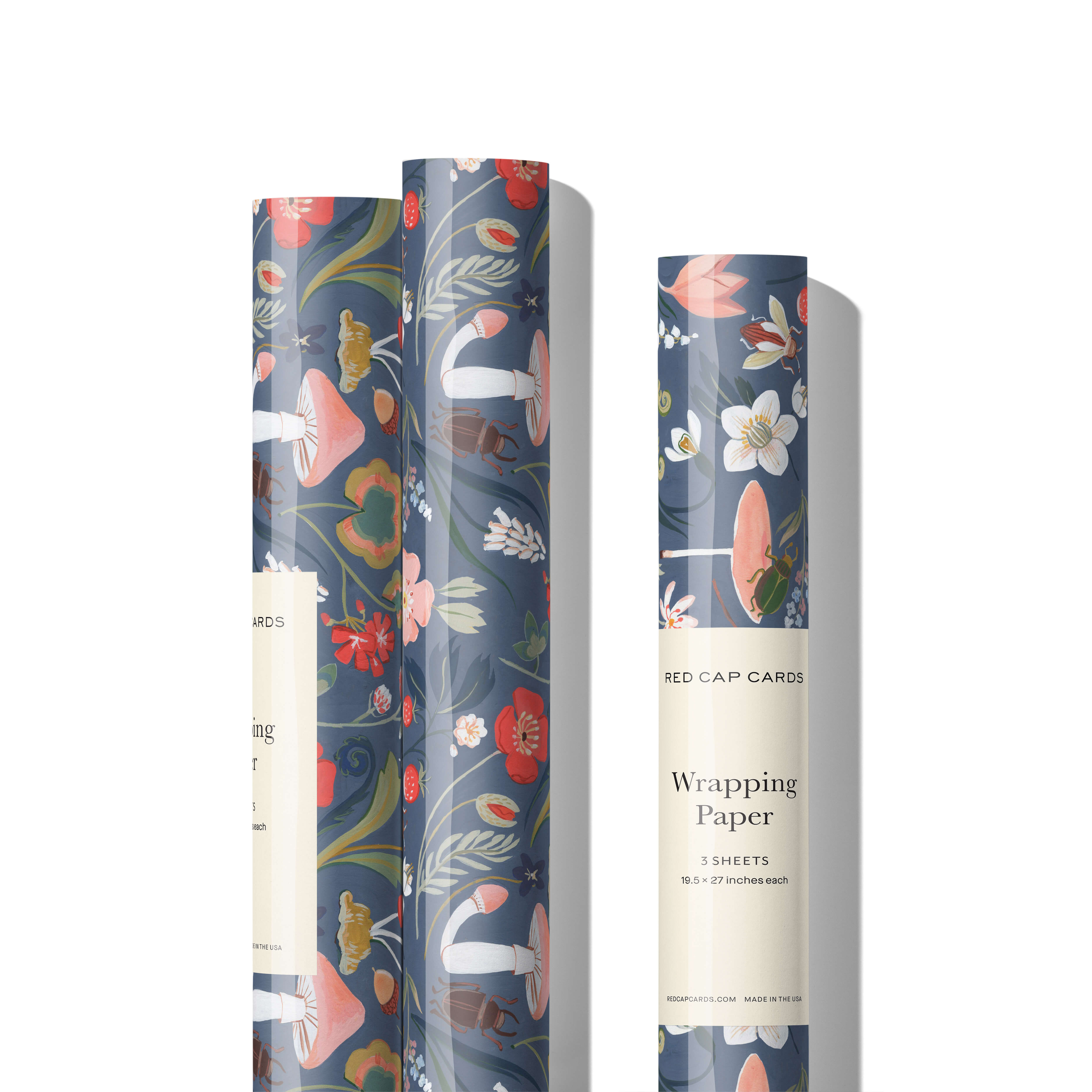 Forest Blue wrapping paper Single