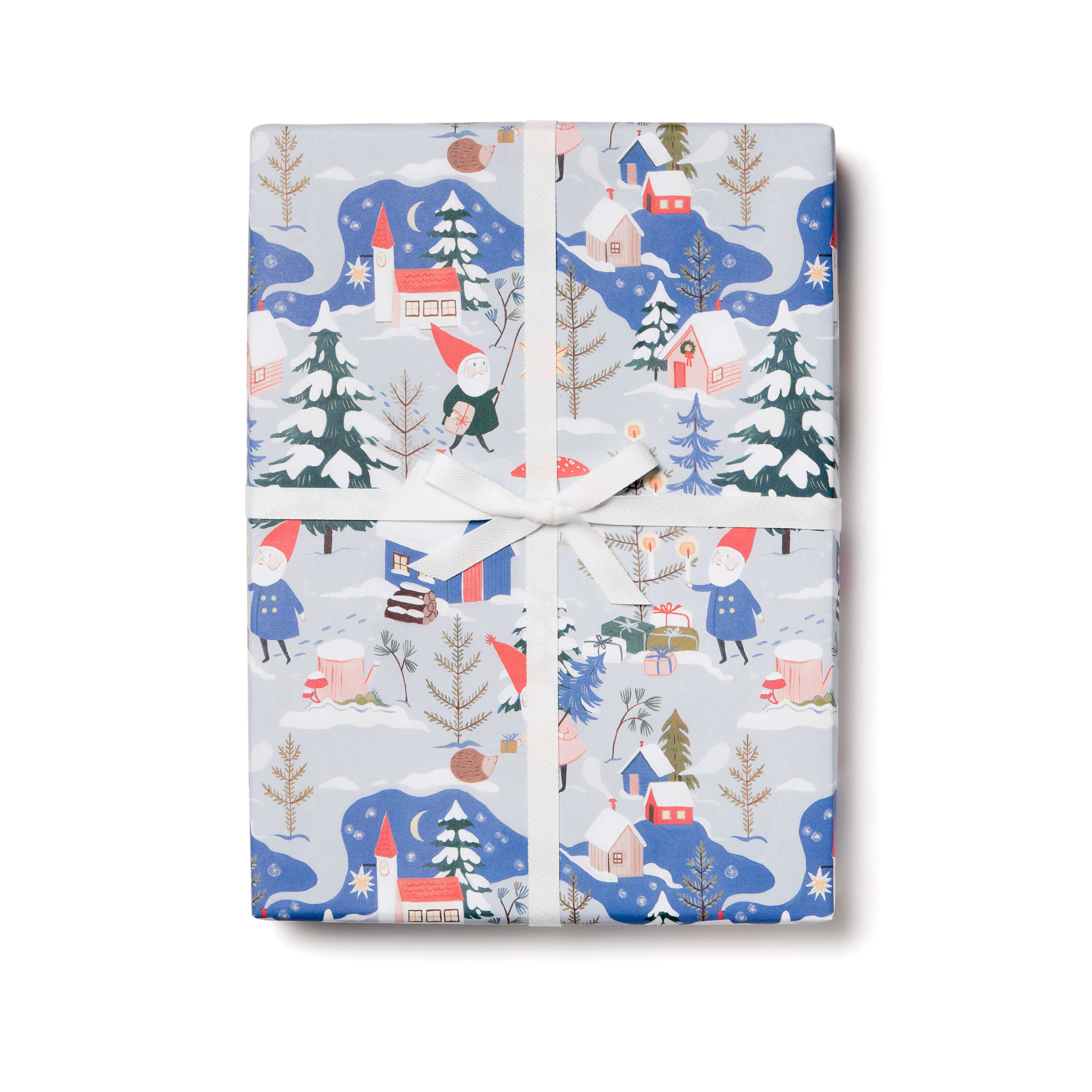 Holiday Gnomes wrapping paper SINGLE