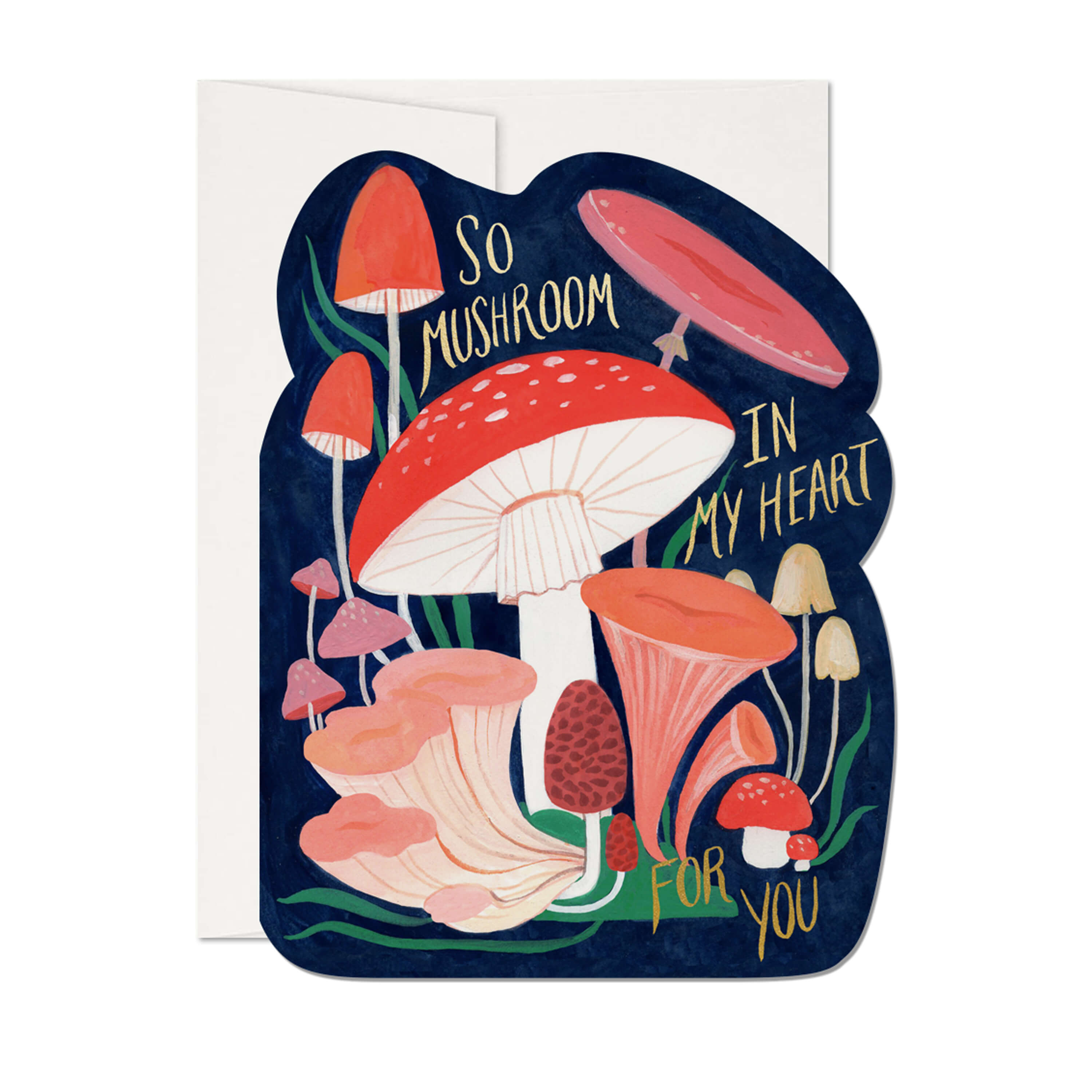 So Mushroom greeting card Single