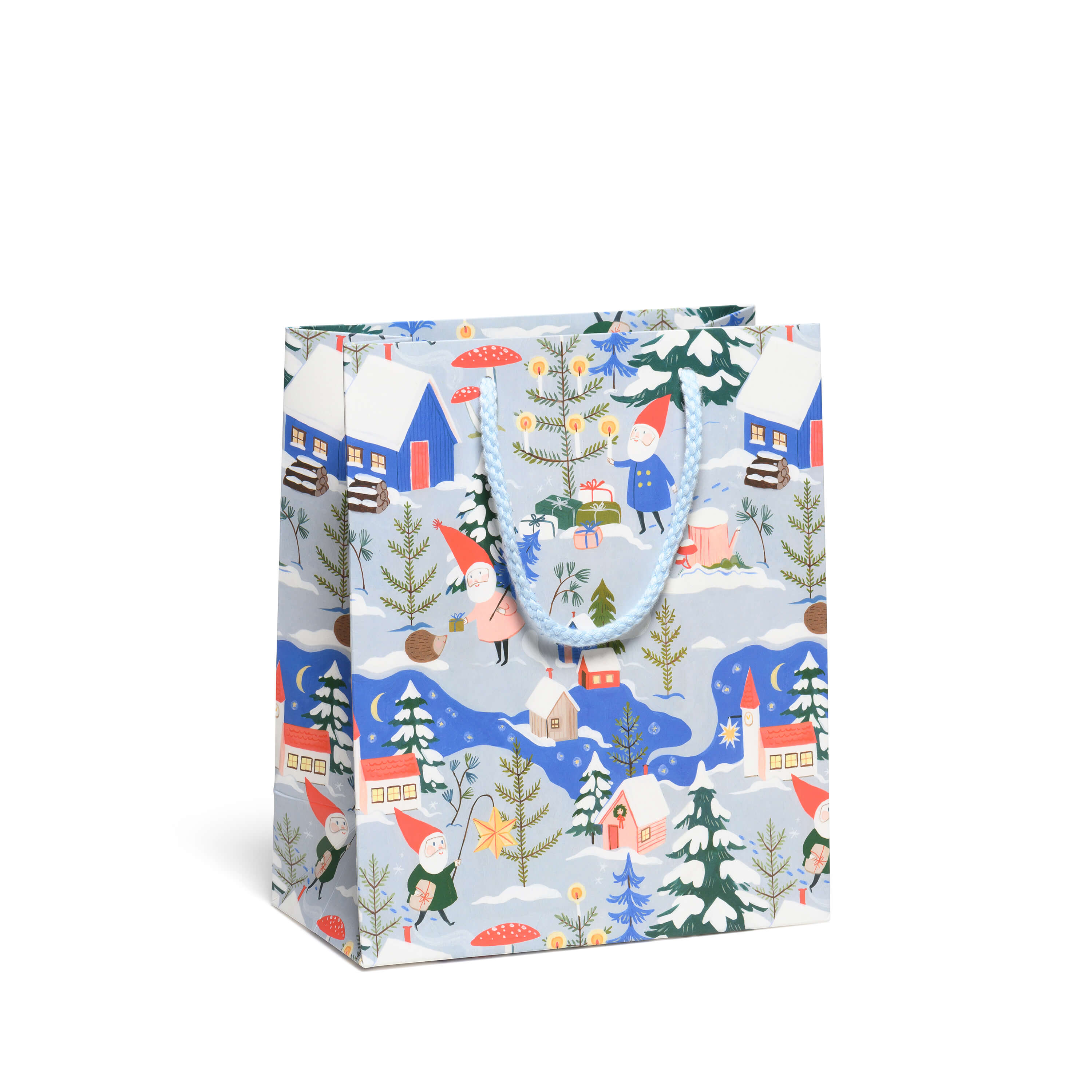 Holiday Gnomes medium gift bag Medium