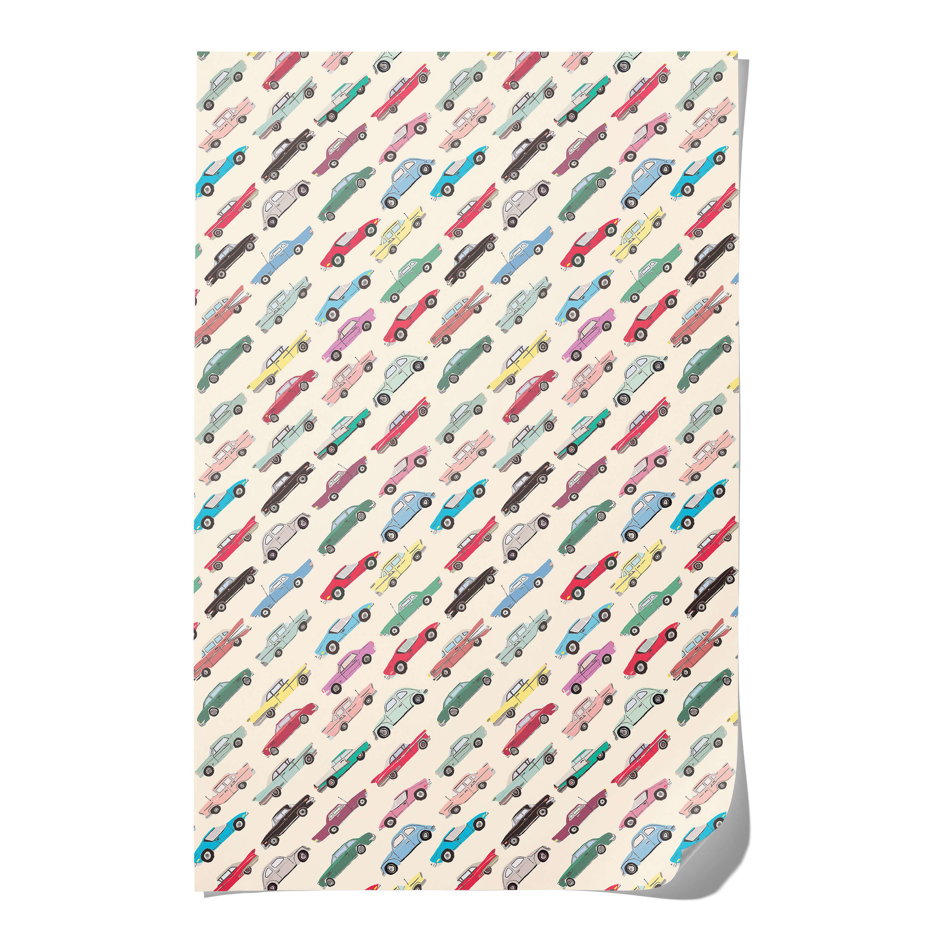 Cars wrapping paper Single
