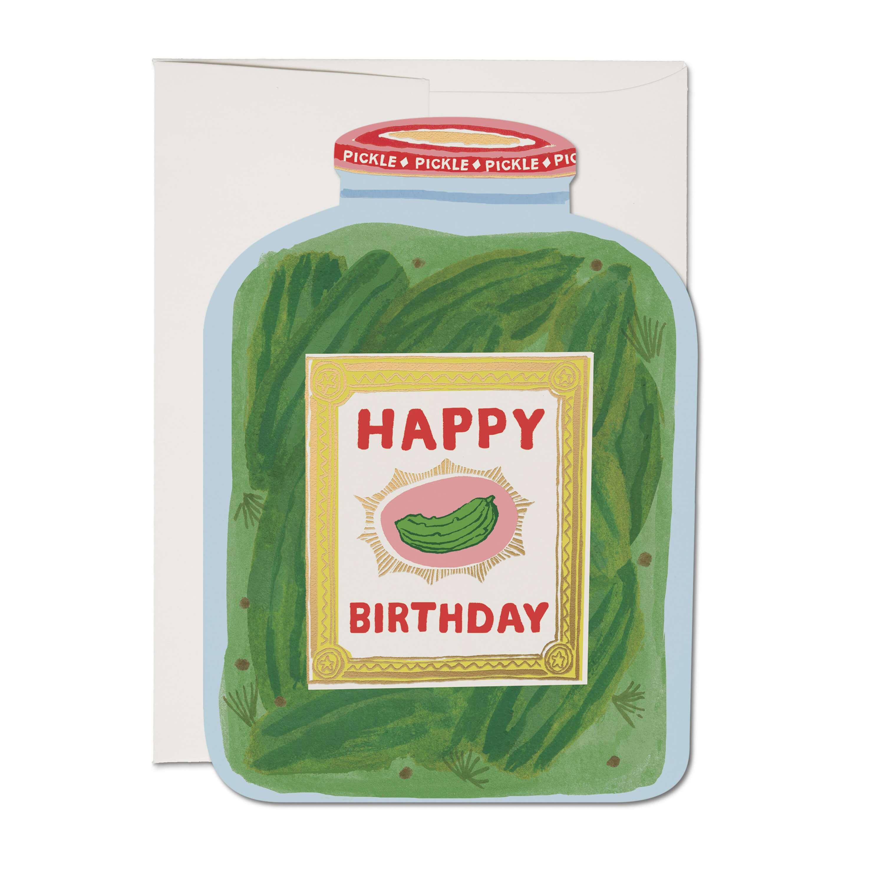Pickle Birthday greeting card Single