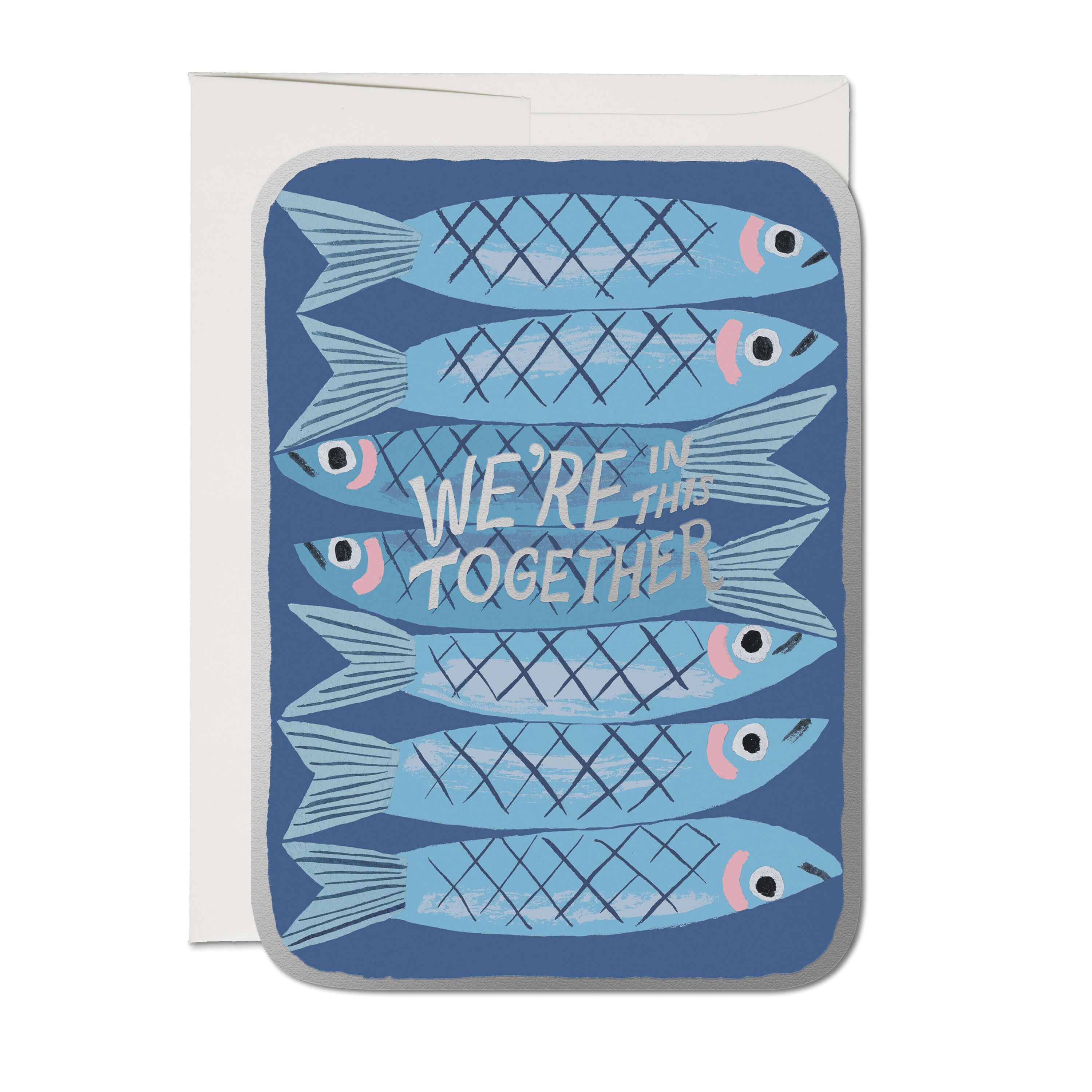 Sardines greeting card Single