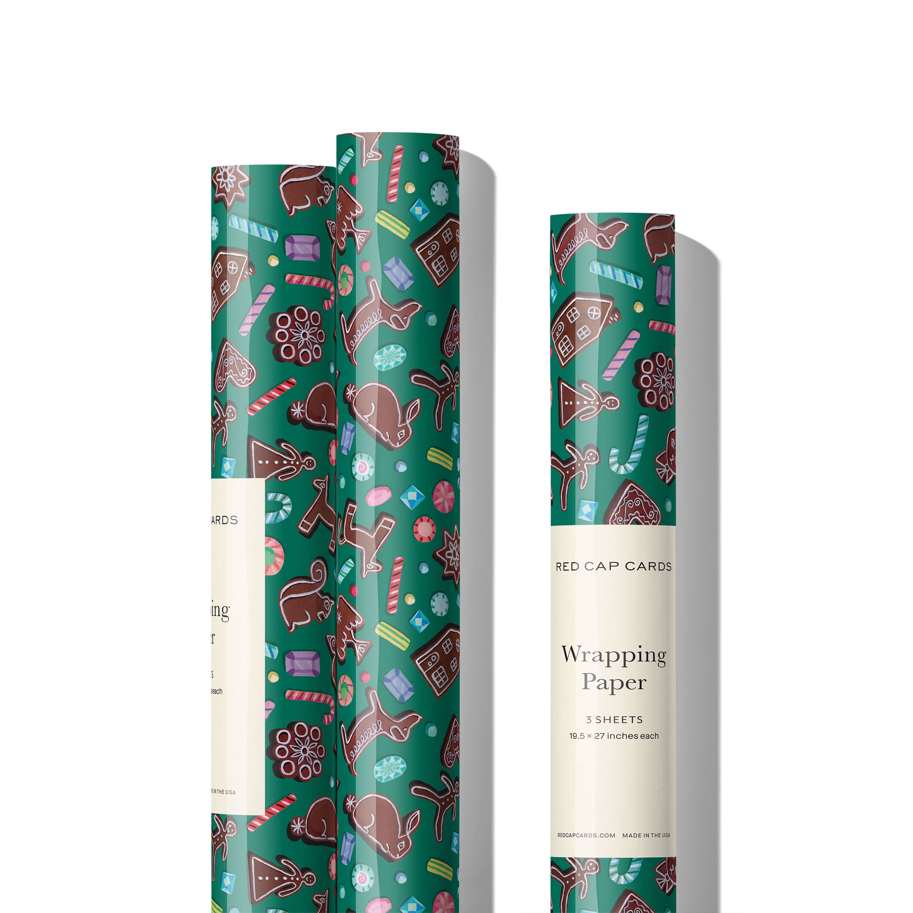 Gingerbread wrapping paper Single
